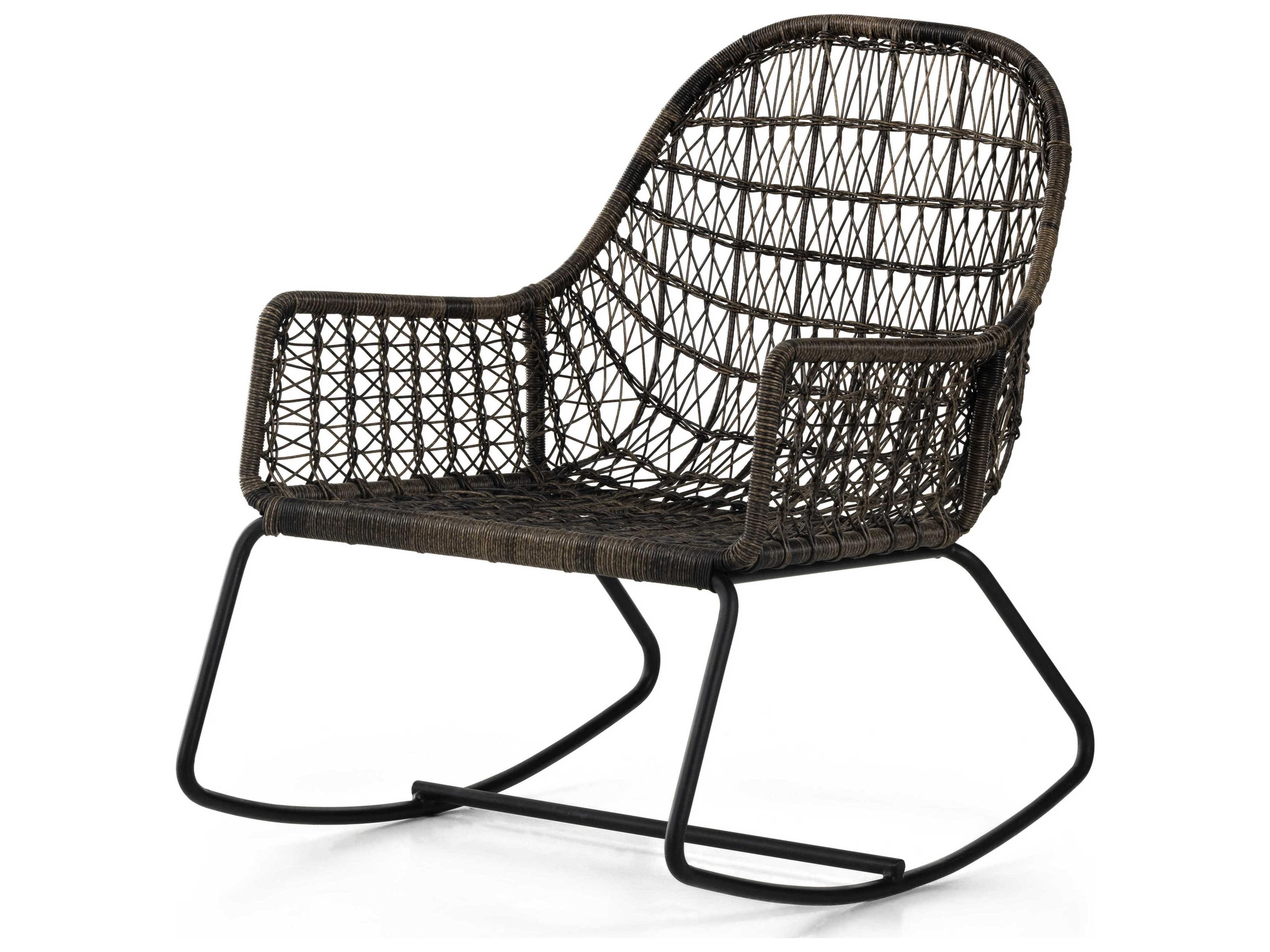 Globetrotter Outdoor Natural Black / Distressed Grey Wrought Iron Lounge Chair