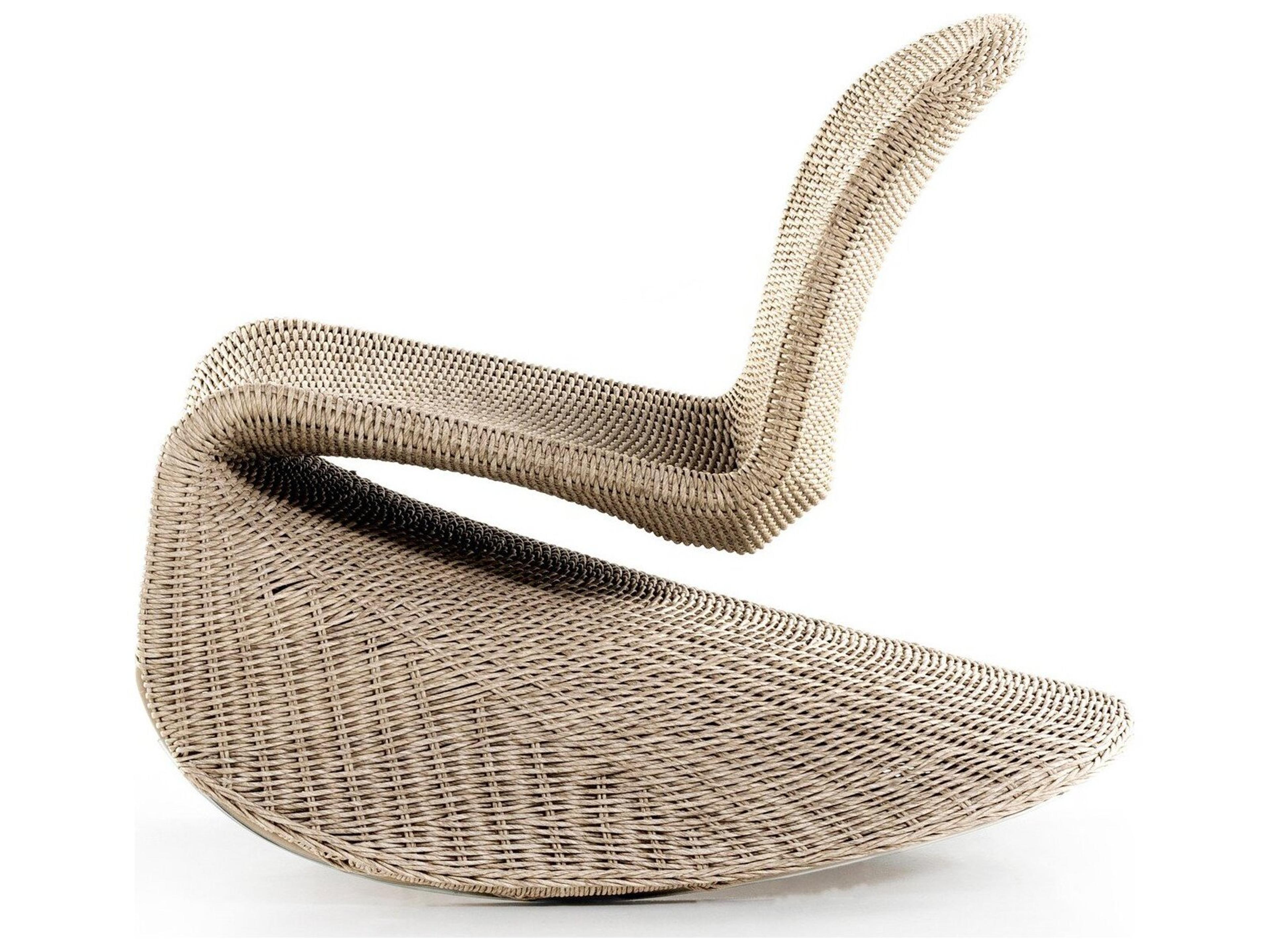 Luxecor Globetrotter Outdoor Vintage White Polypropylene Rocking Chair