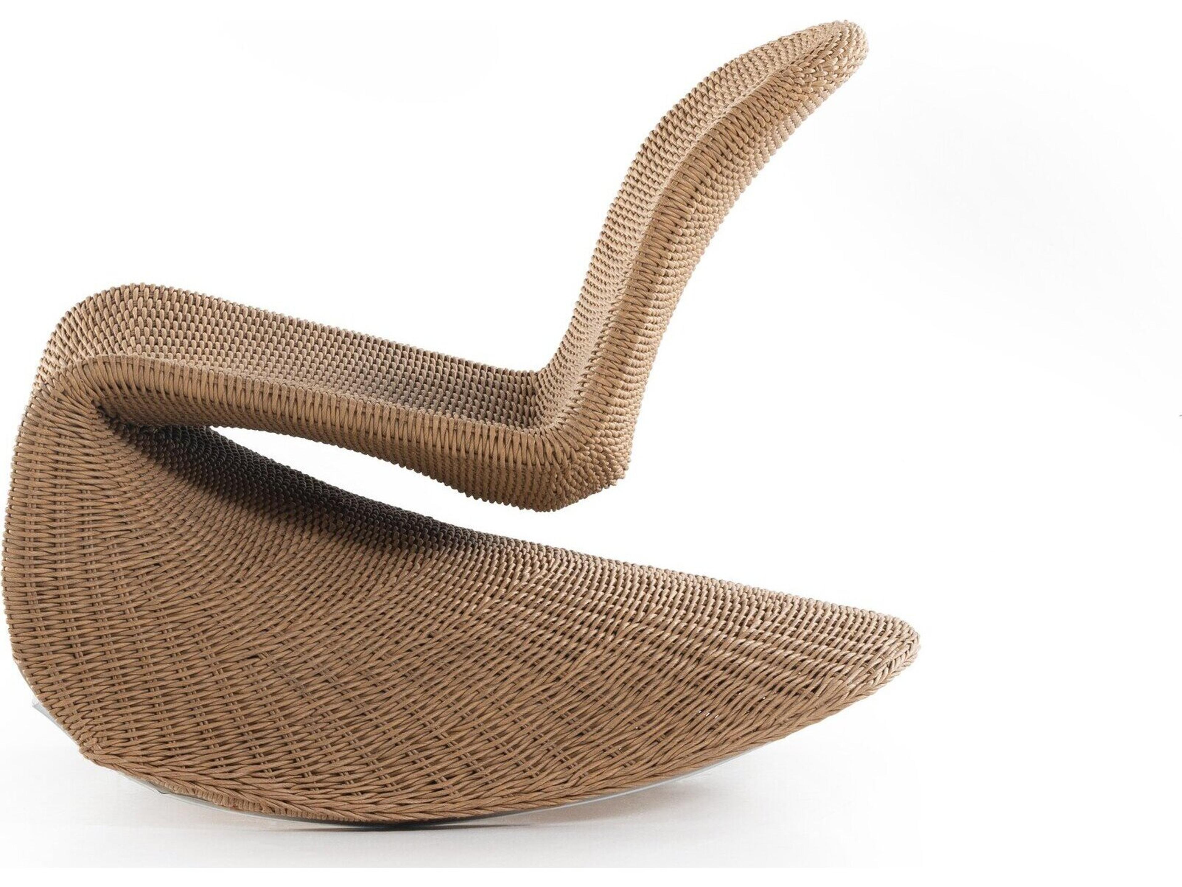 Luxecor Globetrotter Outdoor Vintage Natural Polypropylene Rocking Chair