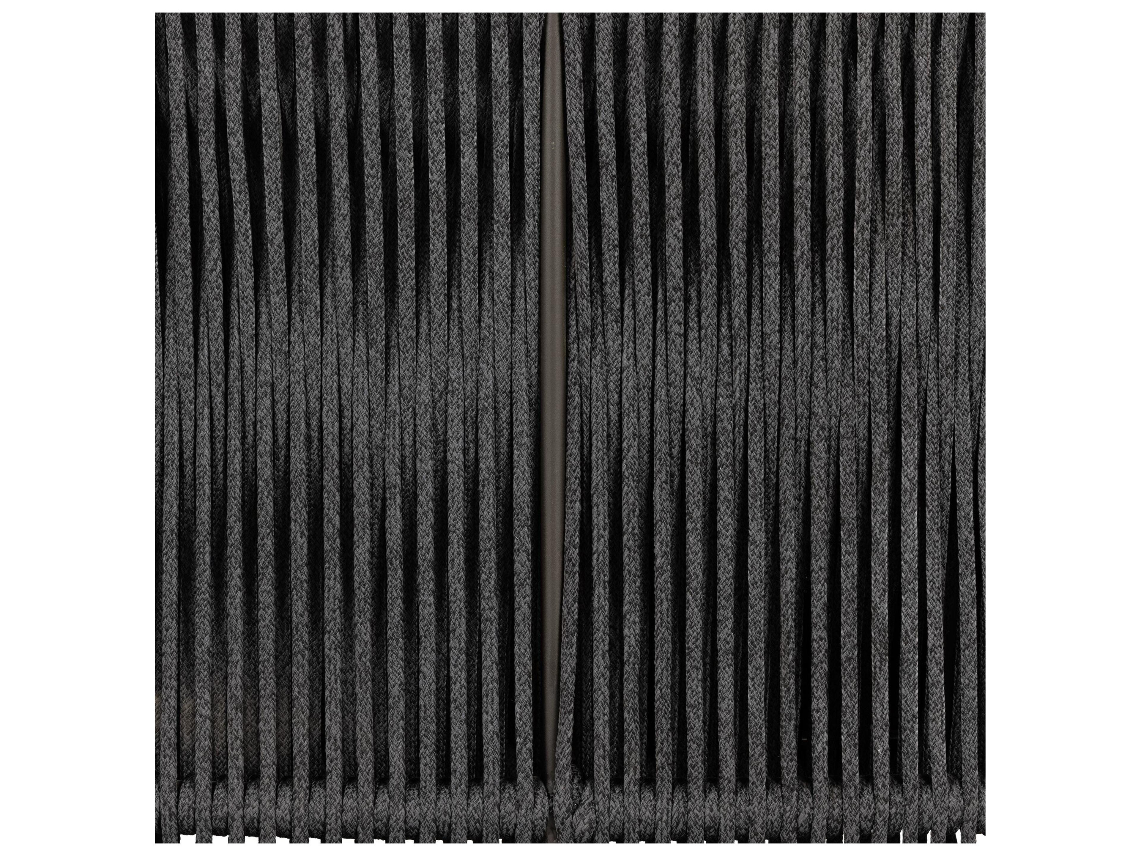 Four Hands Outdoor Solano Bronze Aluminum / Dark Grey Rope Lounge Bed with Charcoal Cushion