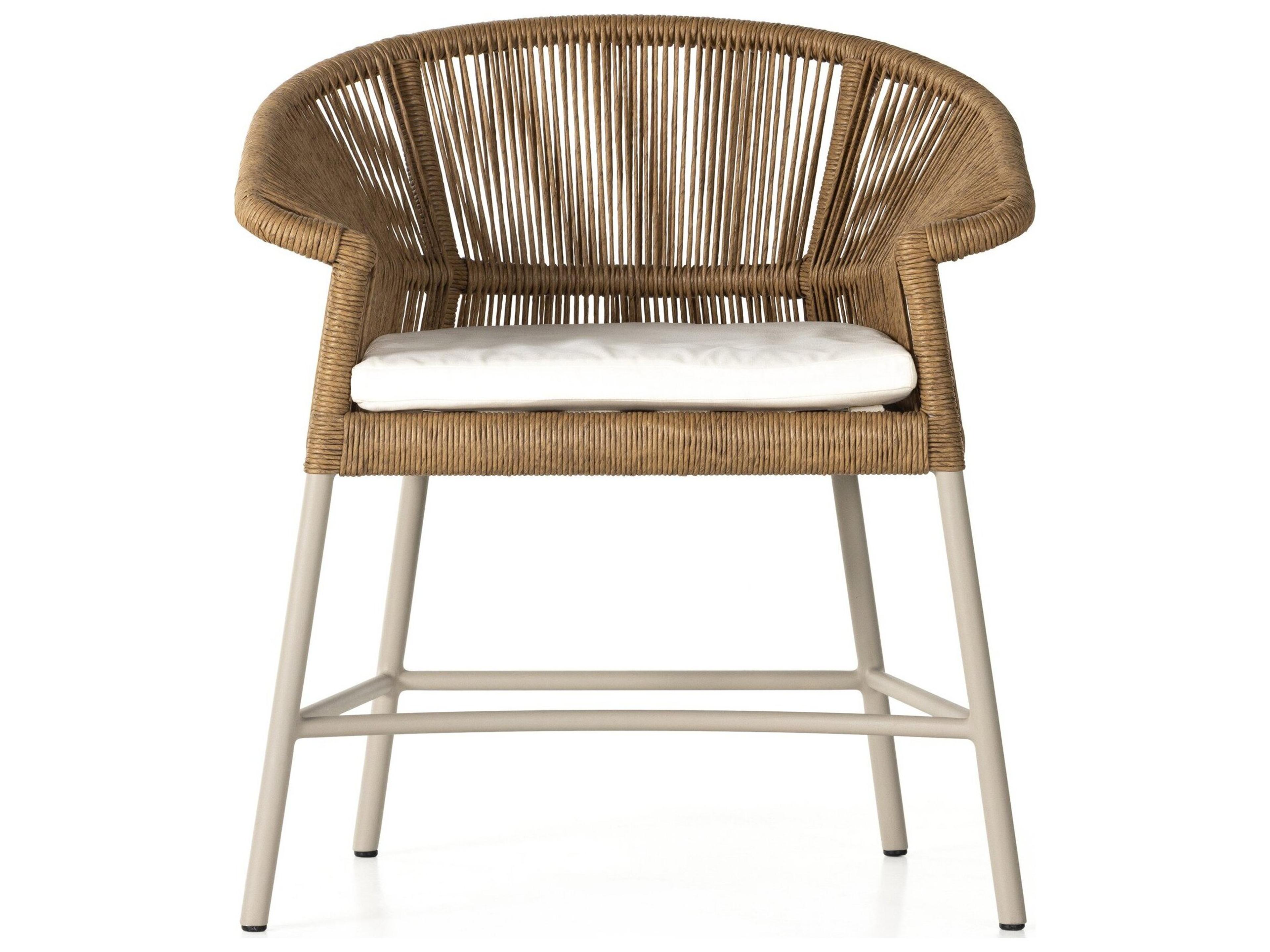 Four Hands Outdoor Grass Roots Portia  Dining Bench - Tanned Weave