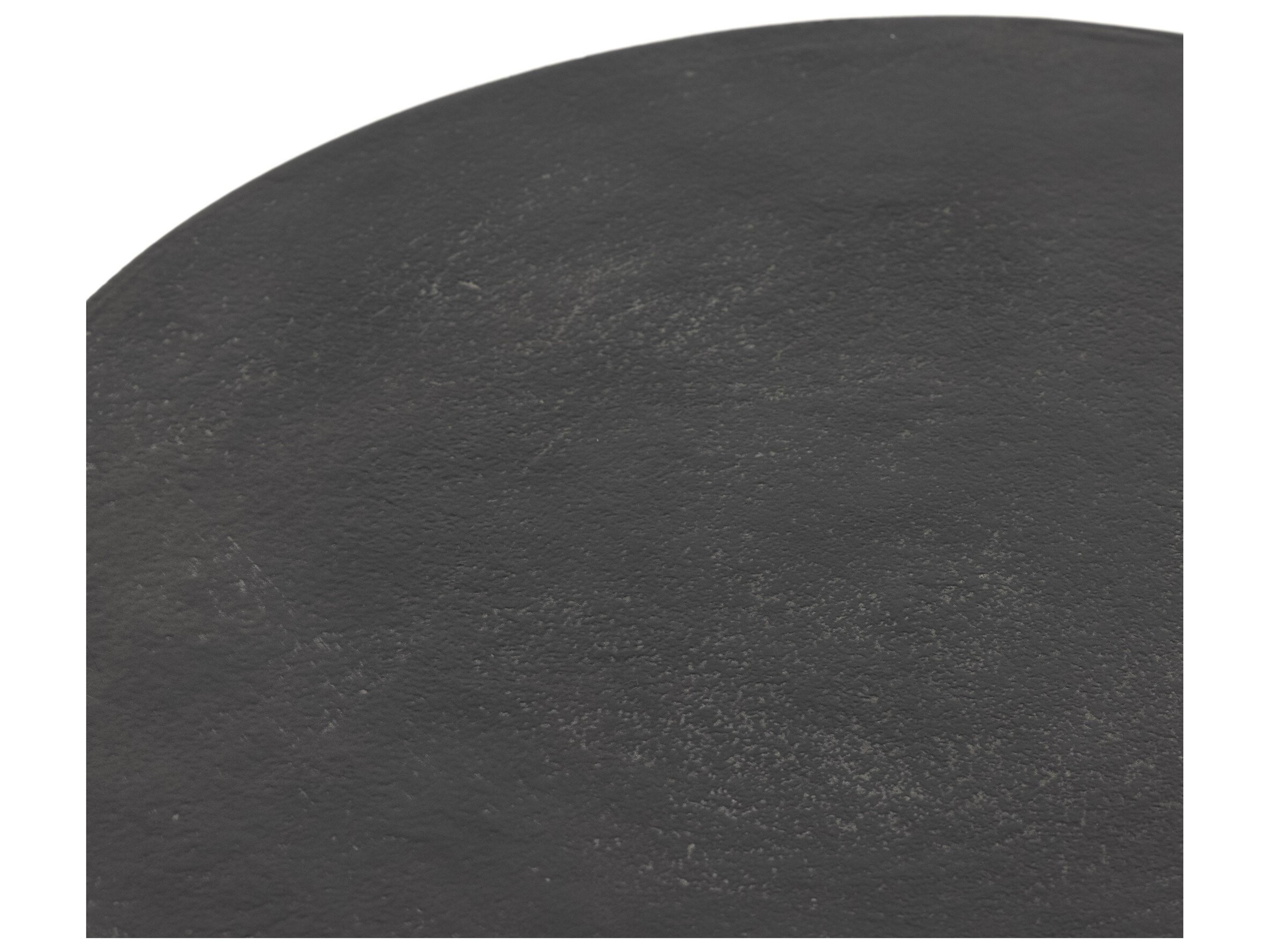 Luxecor Globetrotter Outdoor Aged Grey Aluminum Round End Table