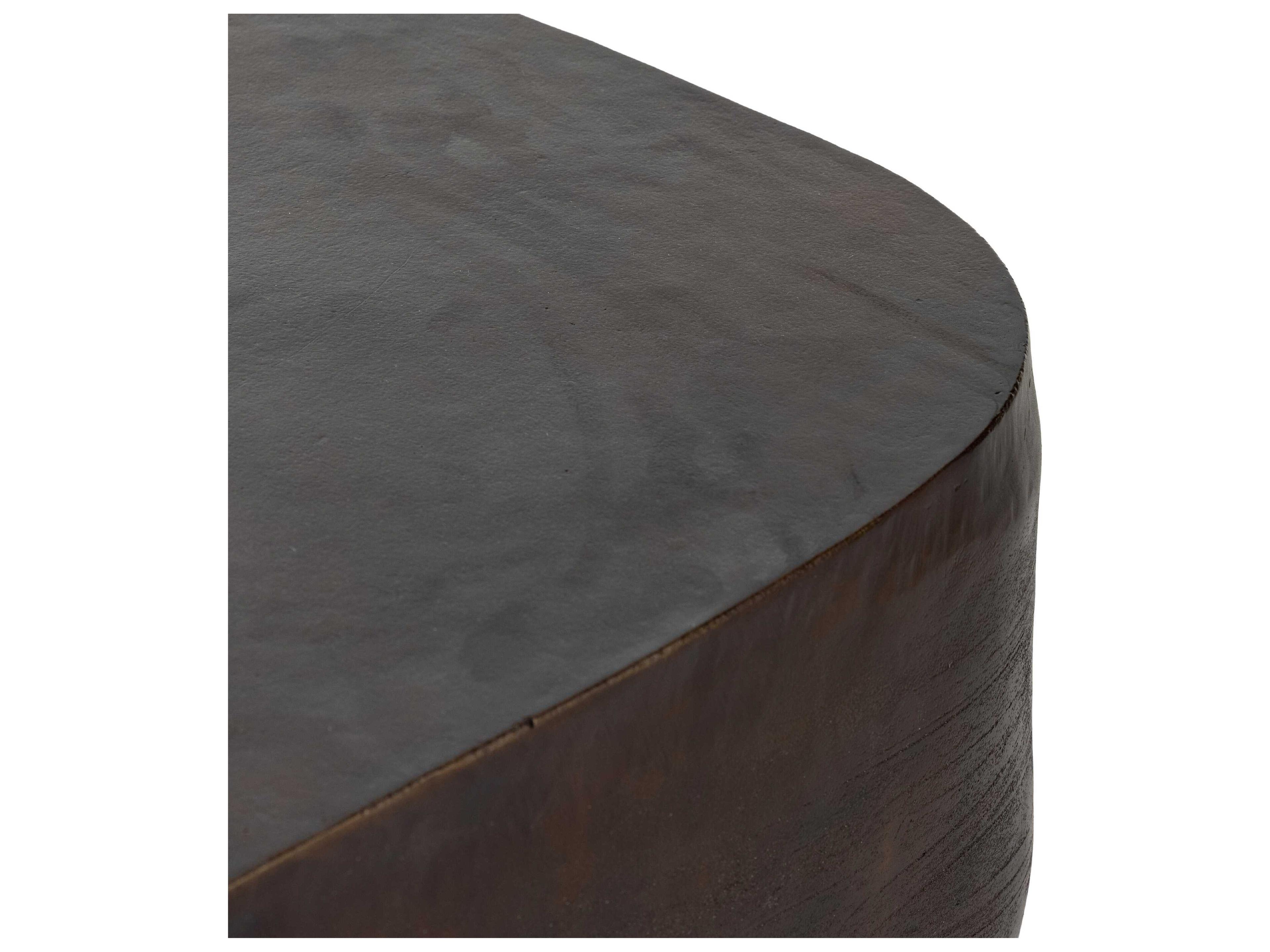 Luxecor Globetrotter Outdoor Antique Rust Aluminum Square Coffee Table