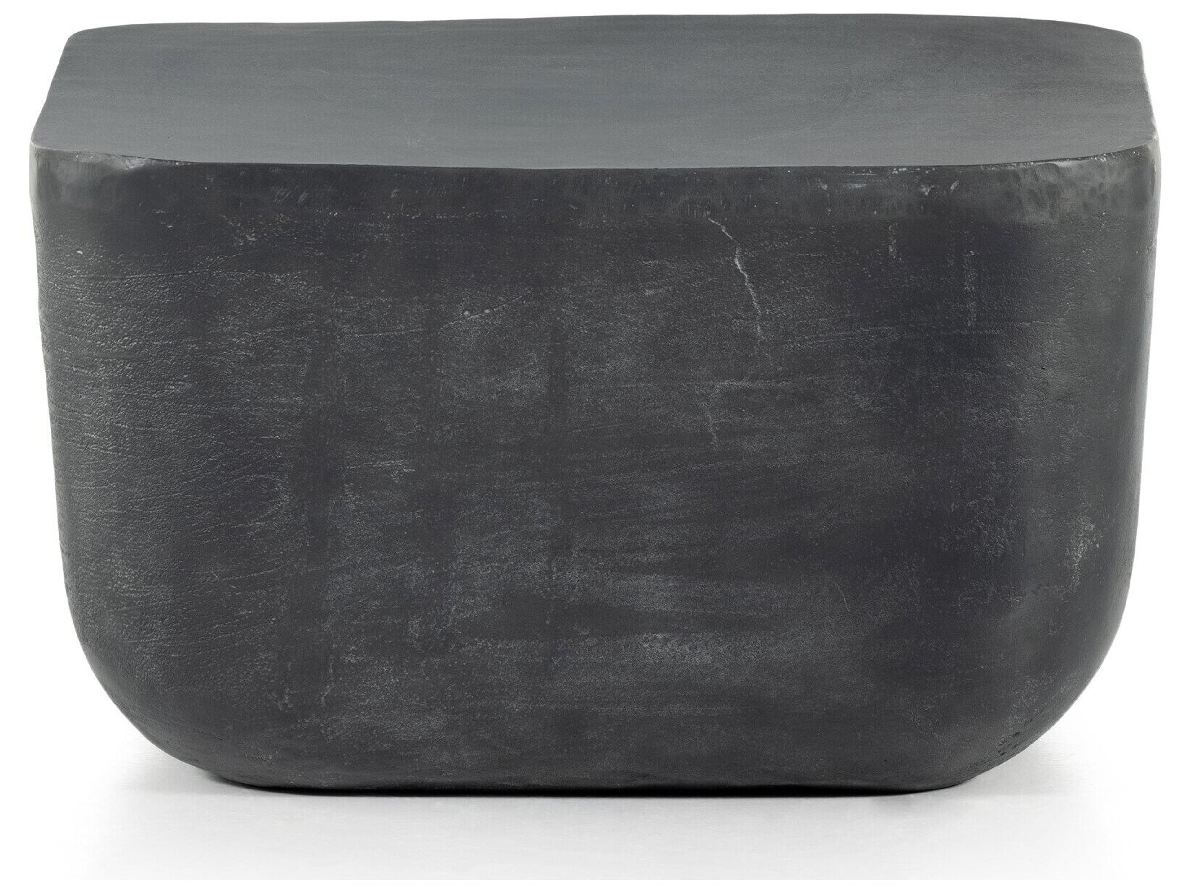 Luxecor Globetrotter Outdoor Aged Grey Aluminum Square End Table