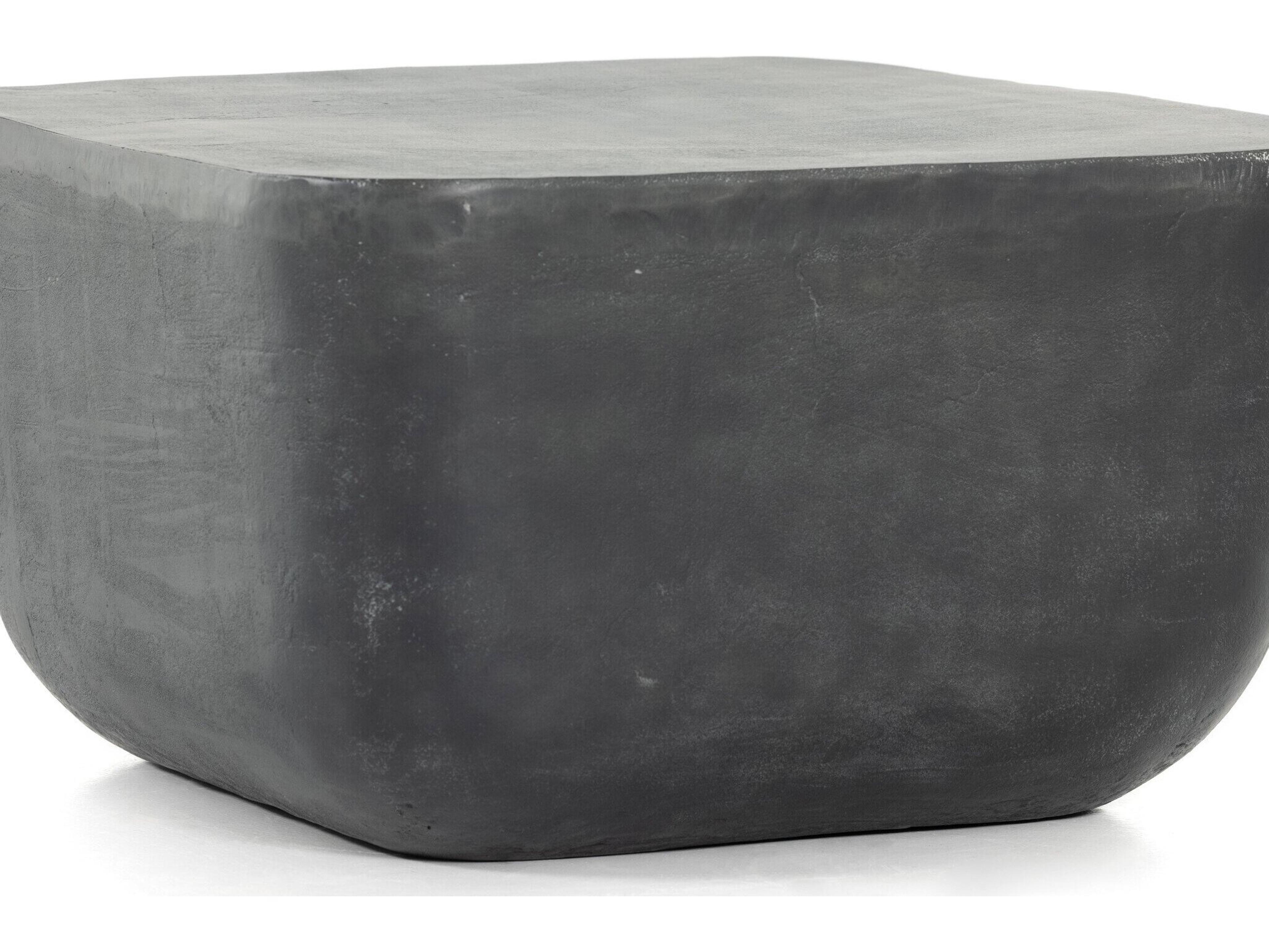 Luxecor Globetrotter Outdoor Aged Grey Aluminum Square End Table