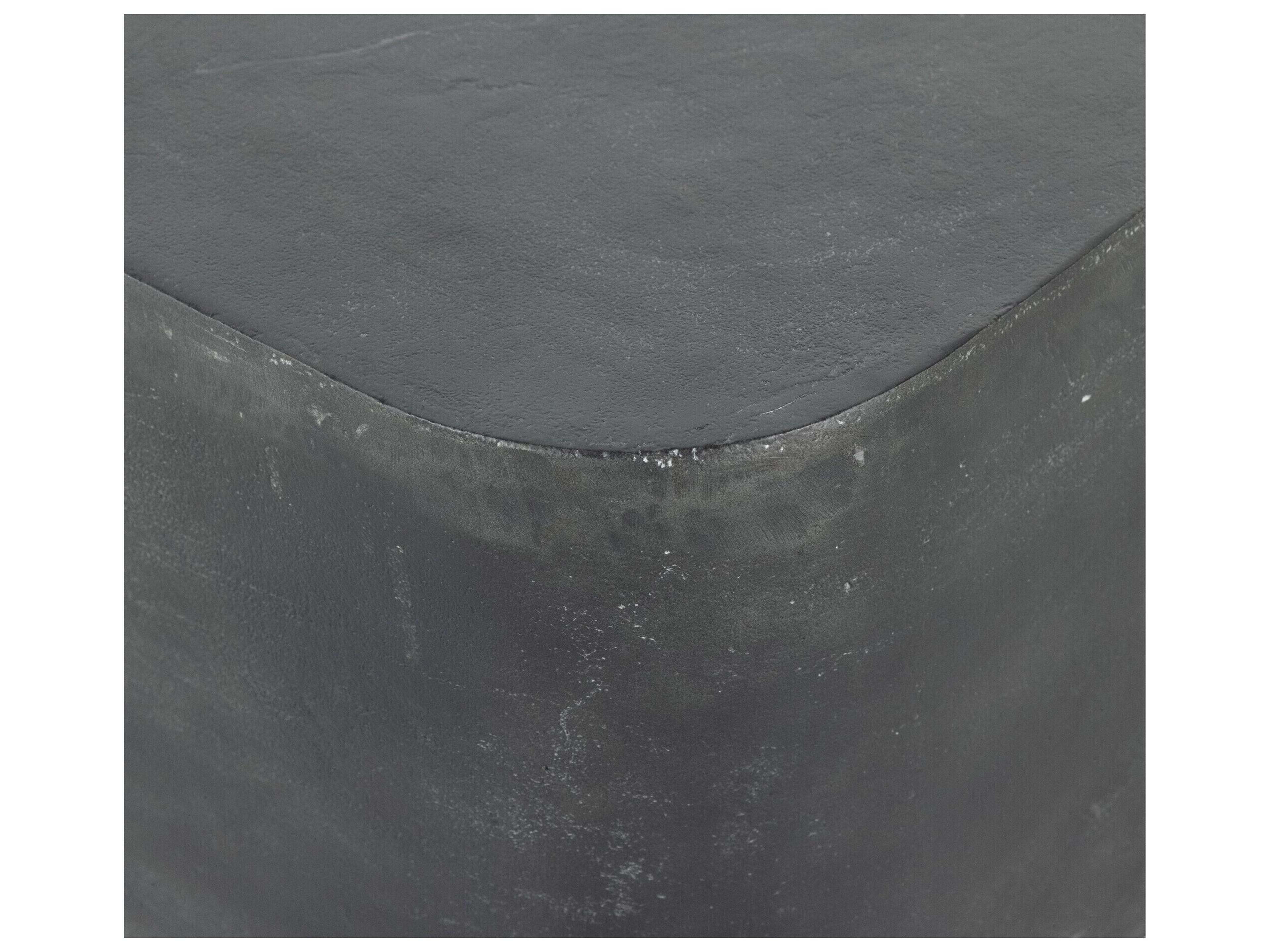 Luxecor Globetrotter Outdoor Aged Grey Aluminum Square End Table