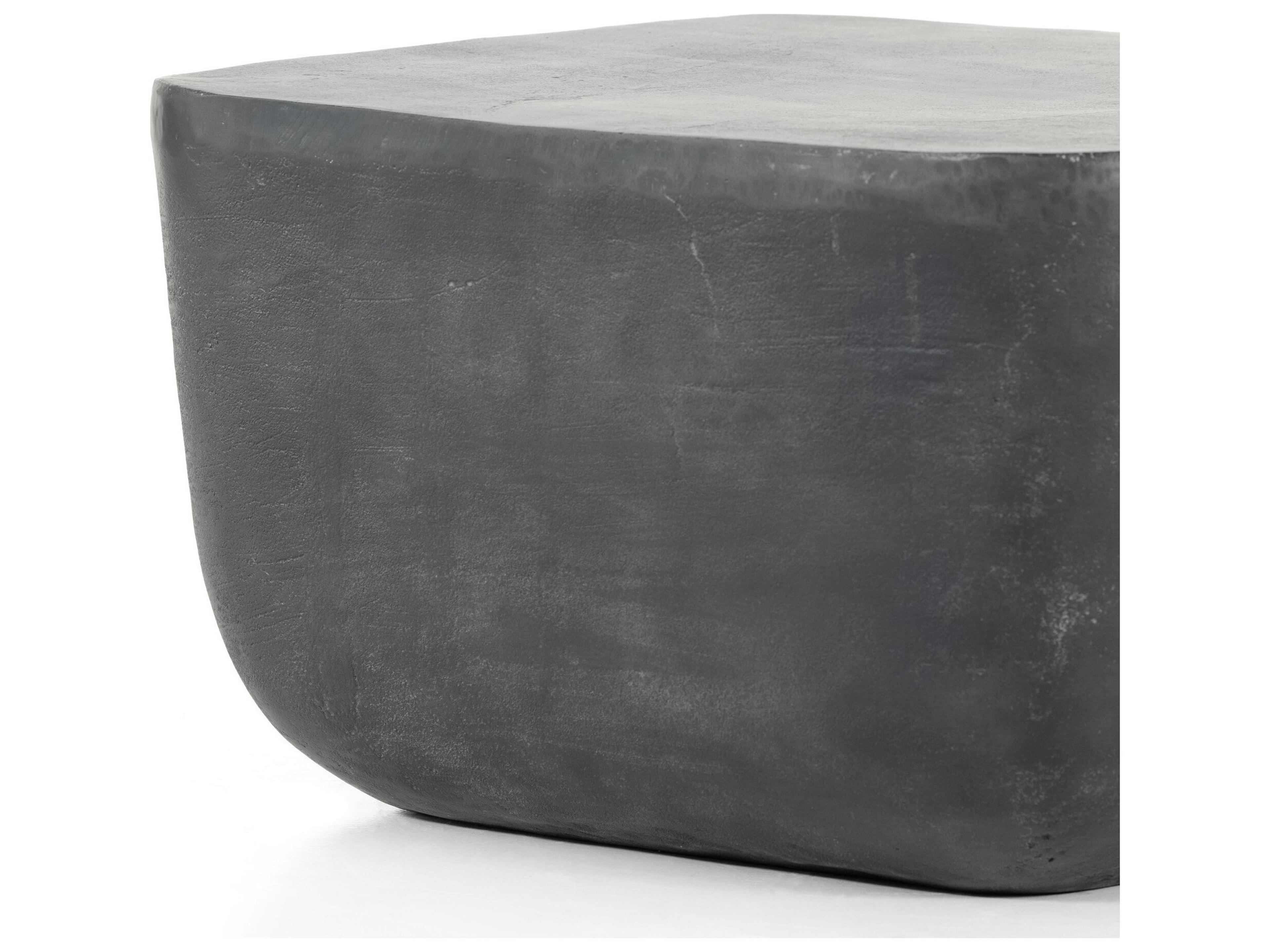 Luxecor Globetrotter Outdoor Aged Grey Aluminum Square End Table
