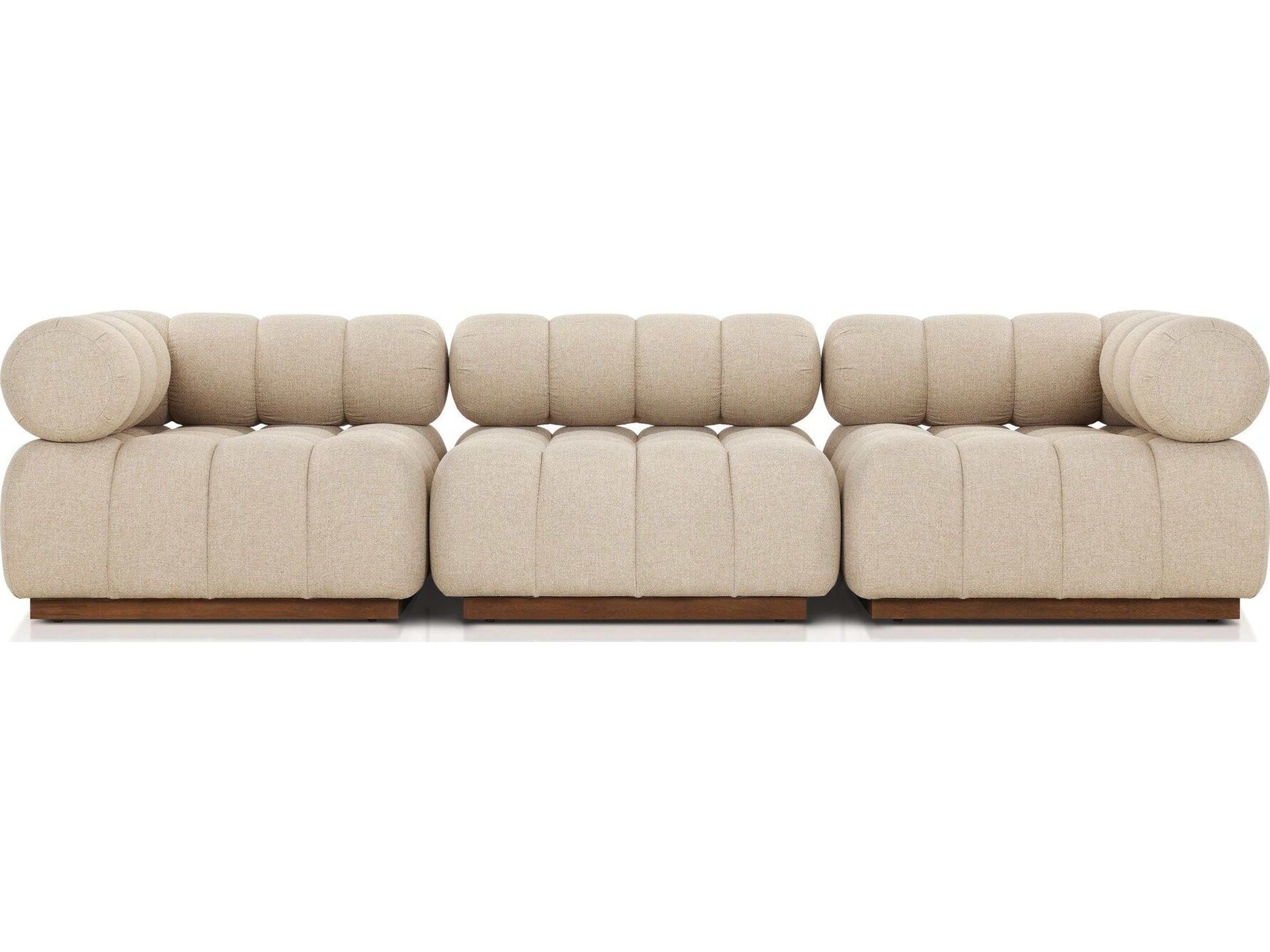 Four Hands Outdoor Solano Hayes Cream Fabric Cushion Sofa