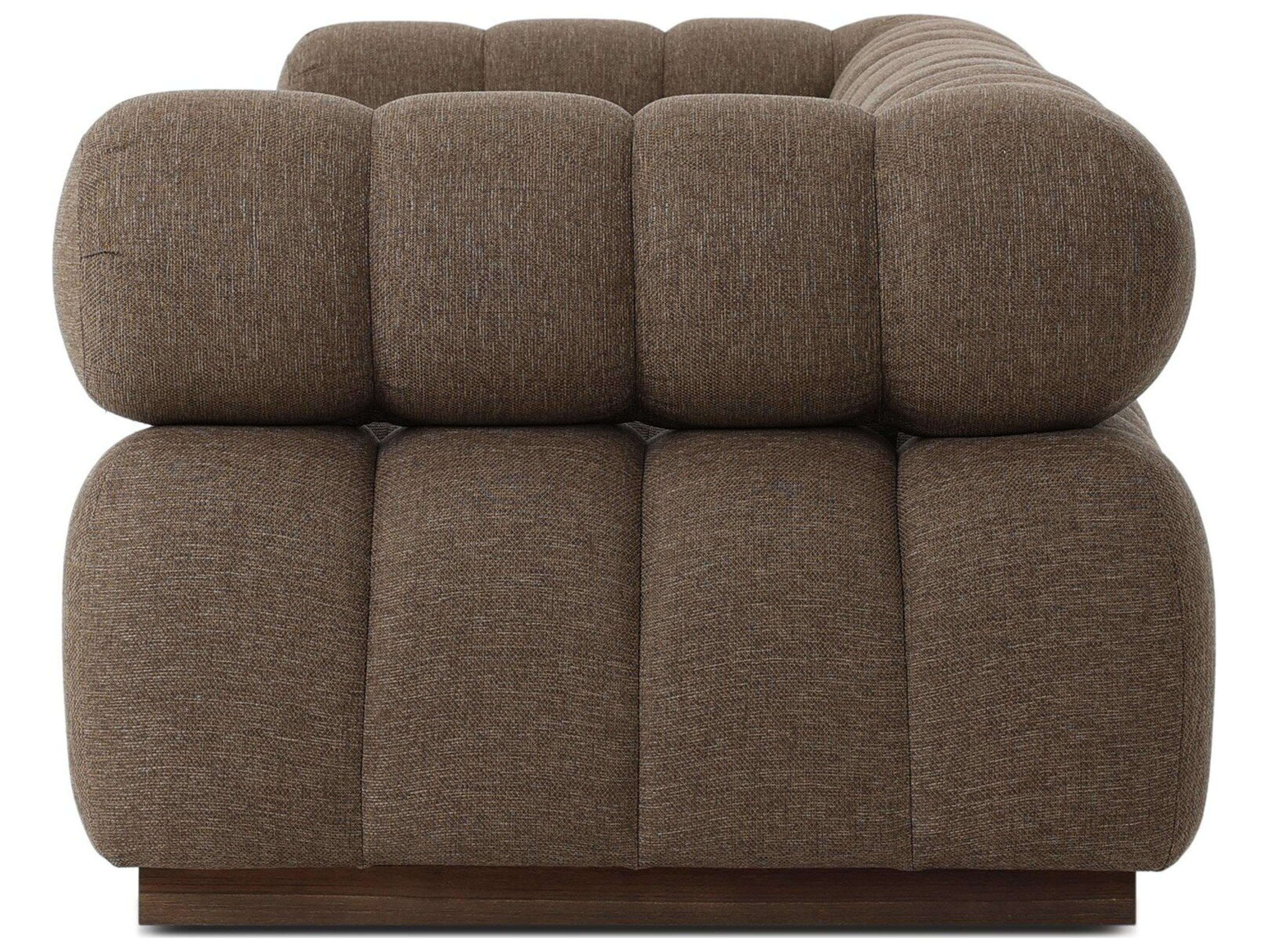 Four Hands Outdoor Solano Ellor Brown Fabric Cushion Sofa