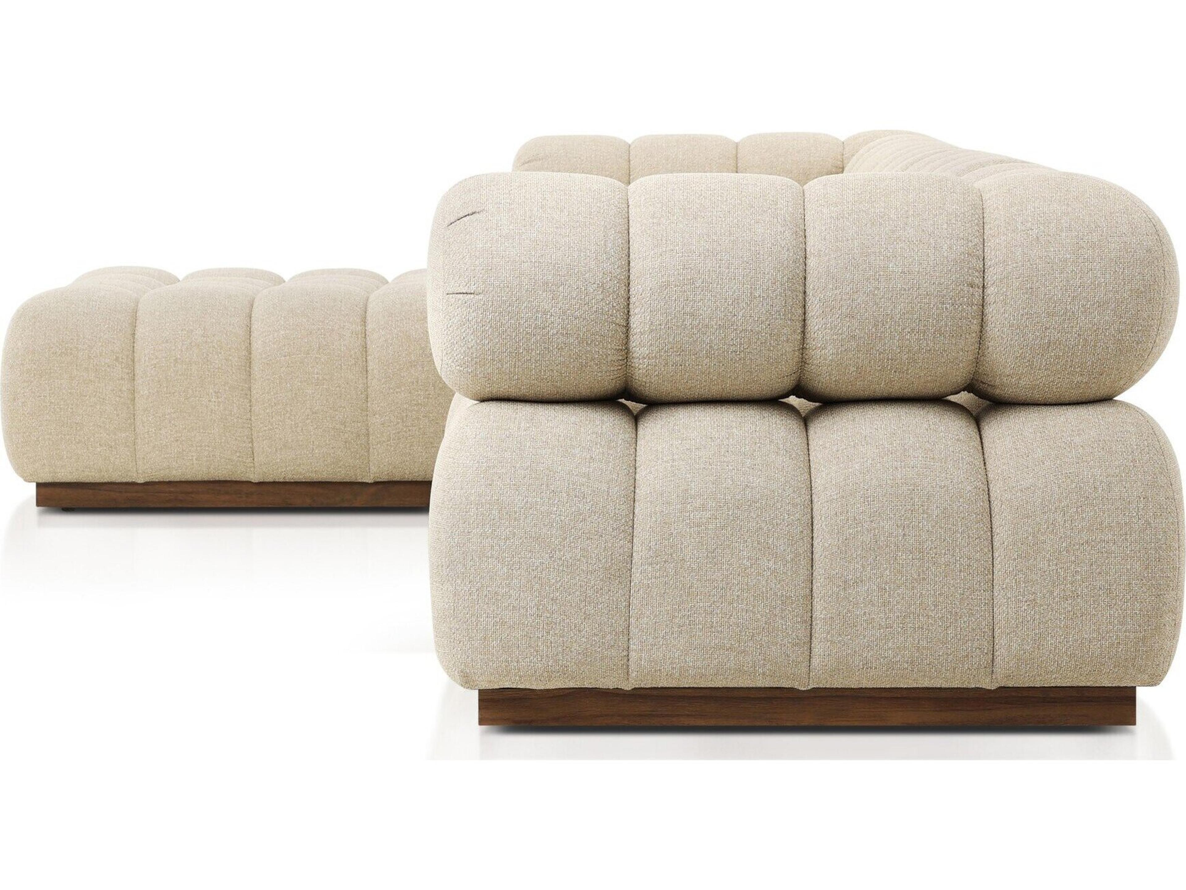 Four Hands Outdoor Solano Hayes Cream Fabric Cushion Sofa