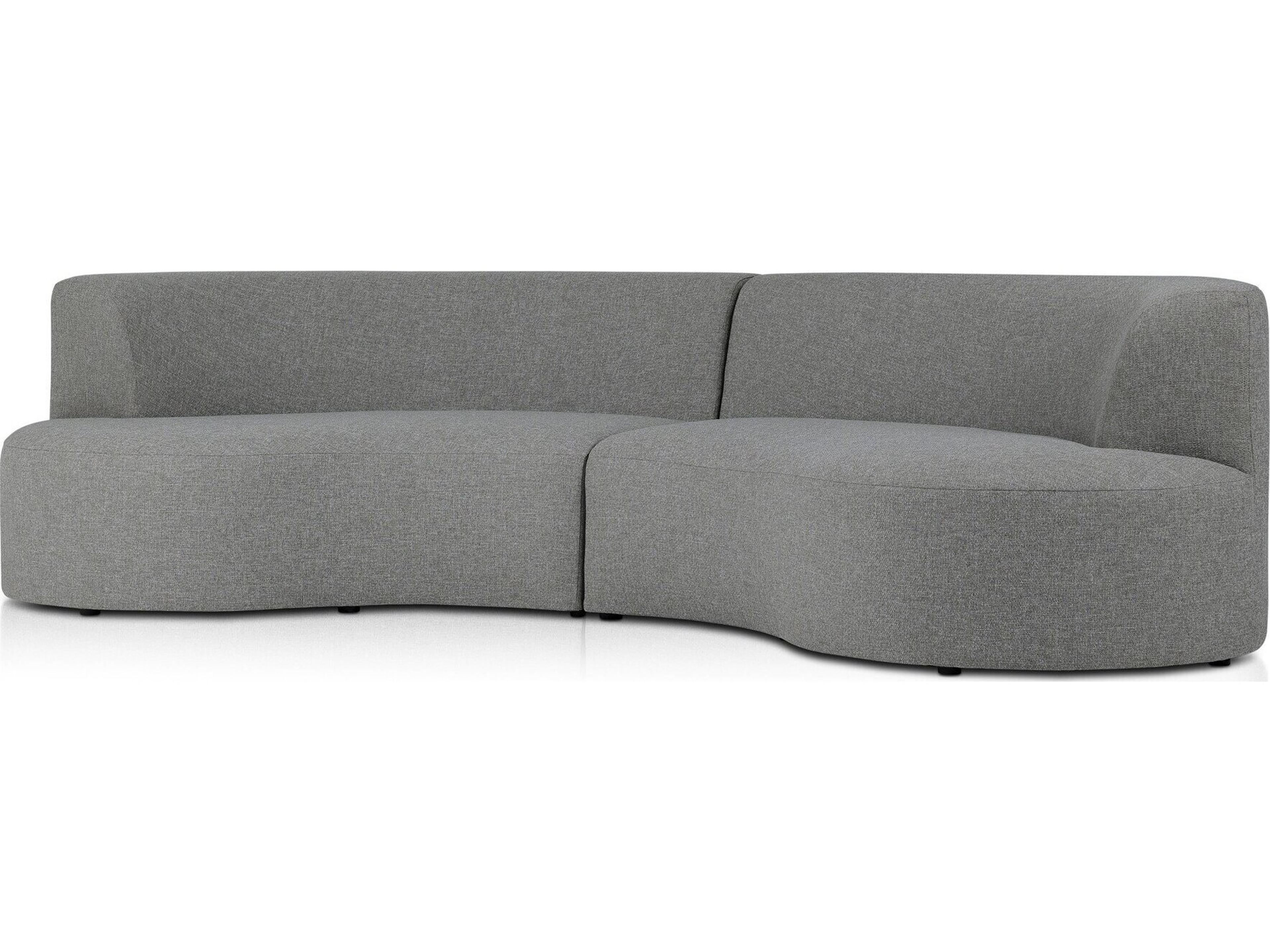 Solano Hayes Smoke Fabric Cushion Sofa