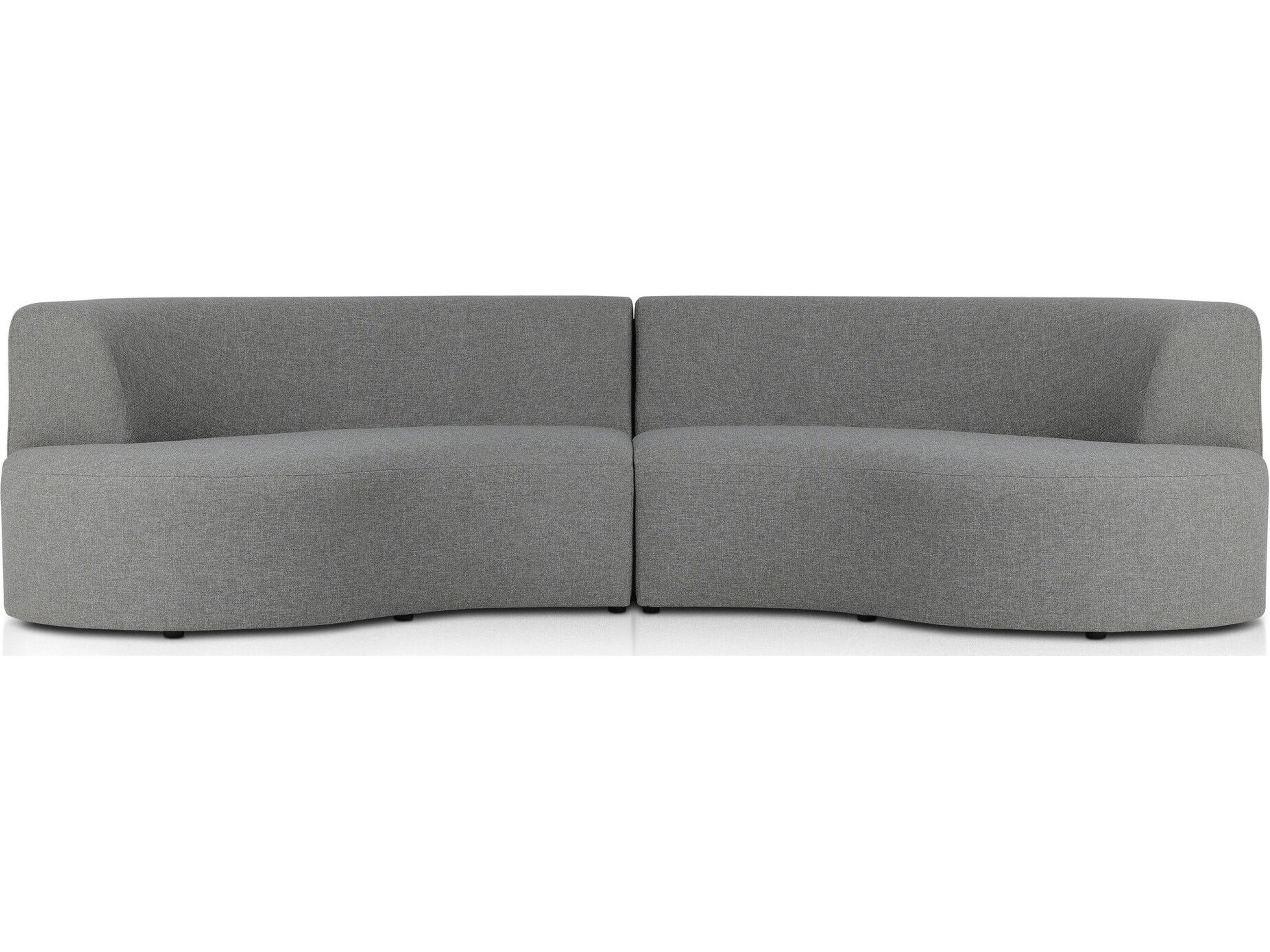 Four Hands Outdoor Solano Hayes Smoke Fabric Cushion Sofa
