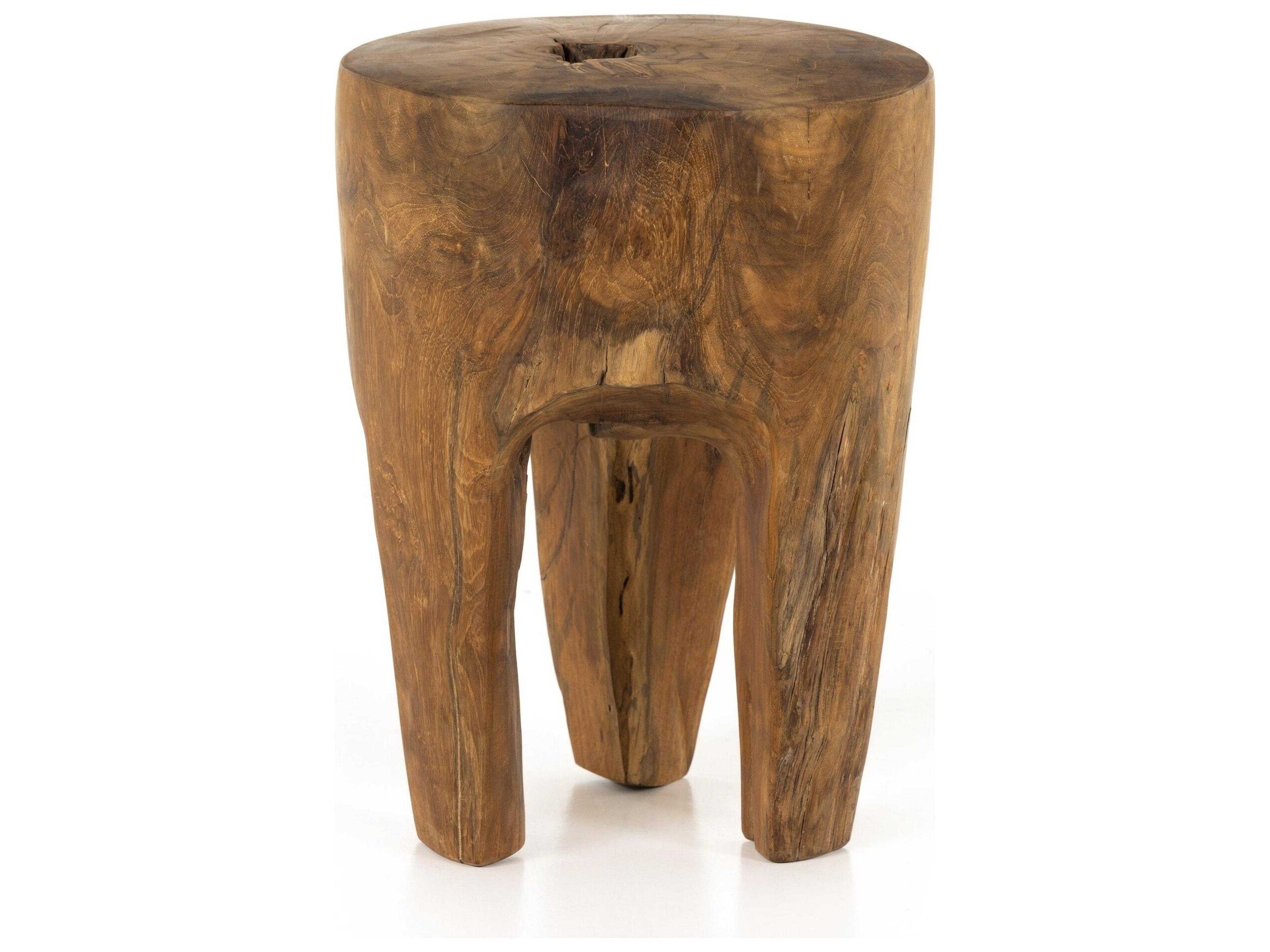 Luxecor Globetrotter Outdoor Kyra Teak 11.75" Round End Table