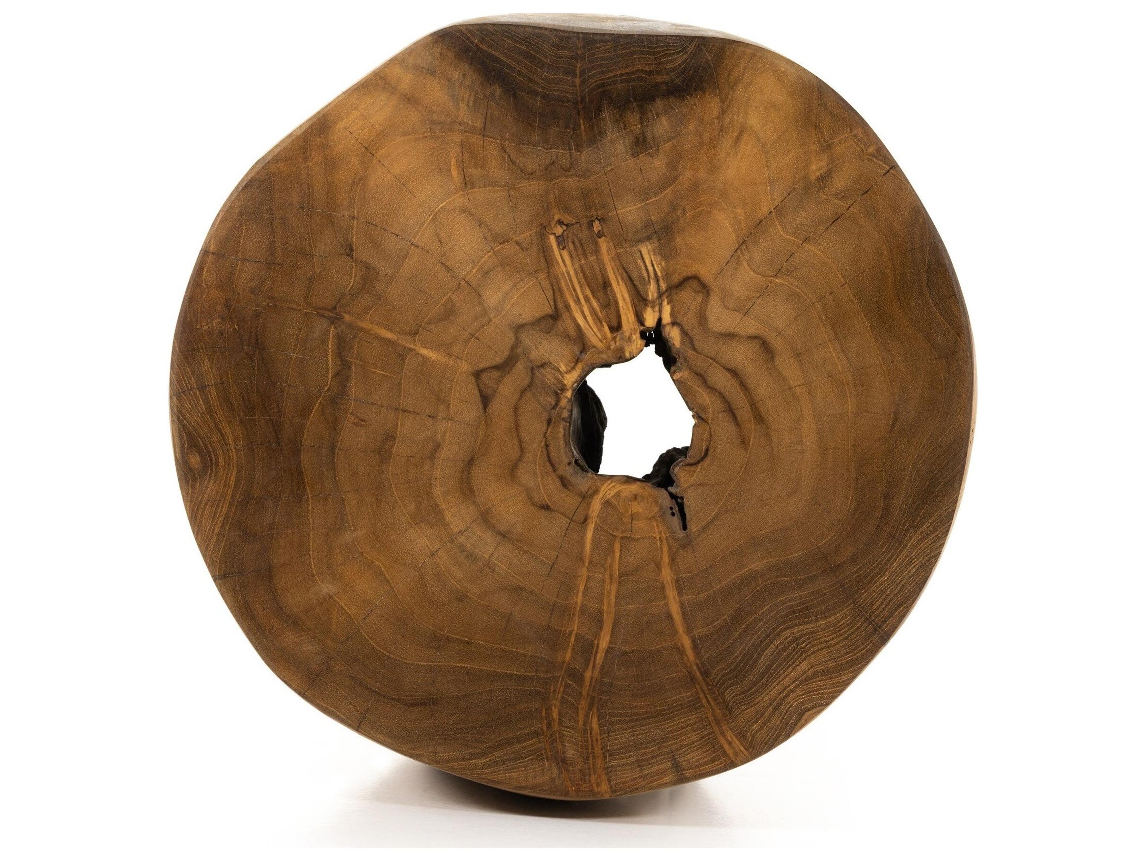 Luxecor Globetrotter Outdoor Kyra Teak 11.75" Round End Table