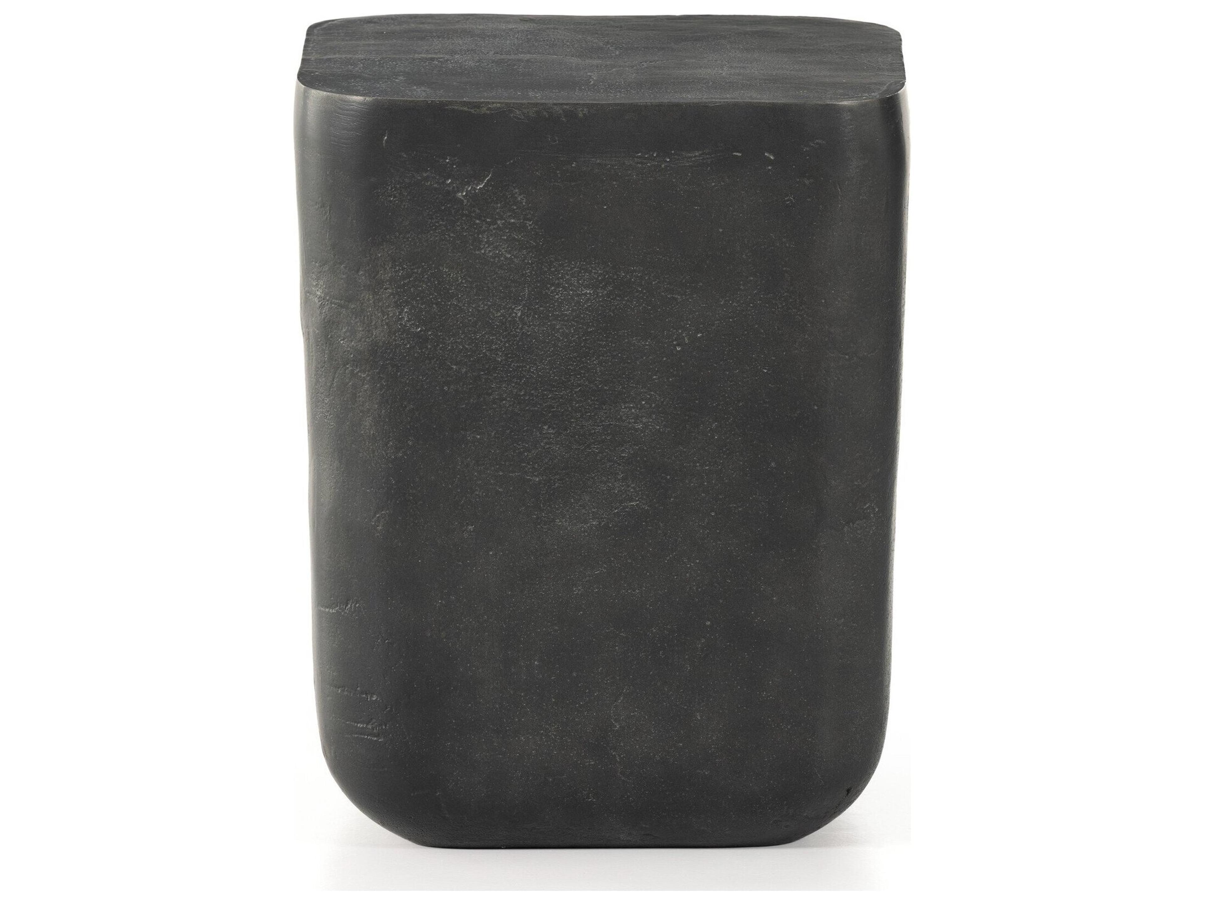 Luxecor Globetrotter Outdoor Aged Grey Aluminum Square End Table