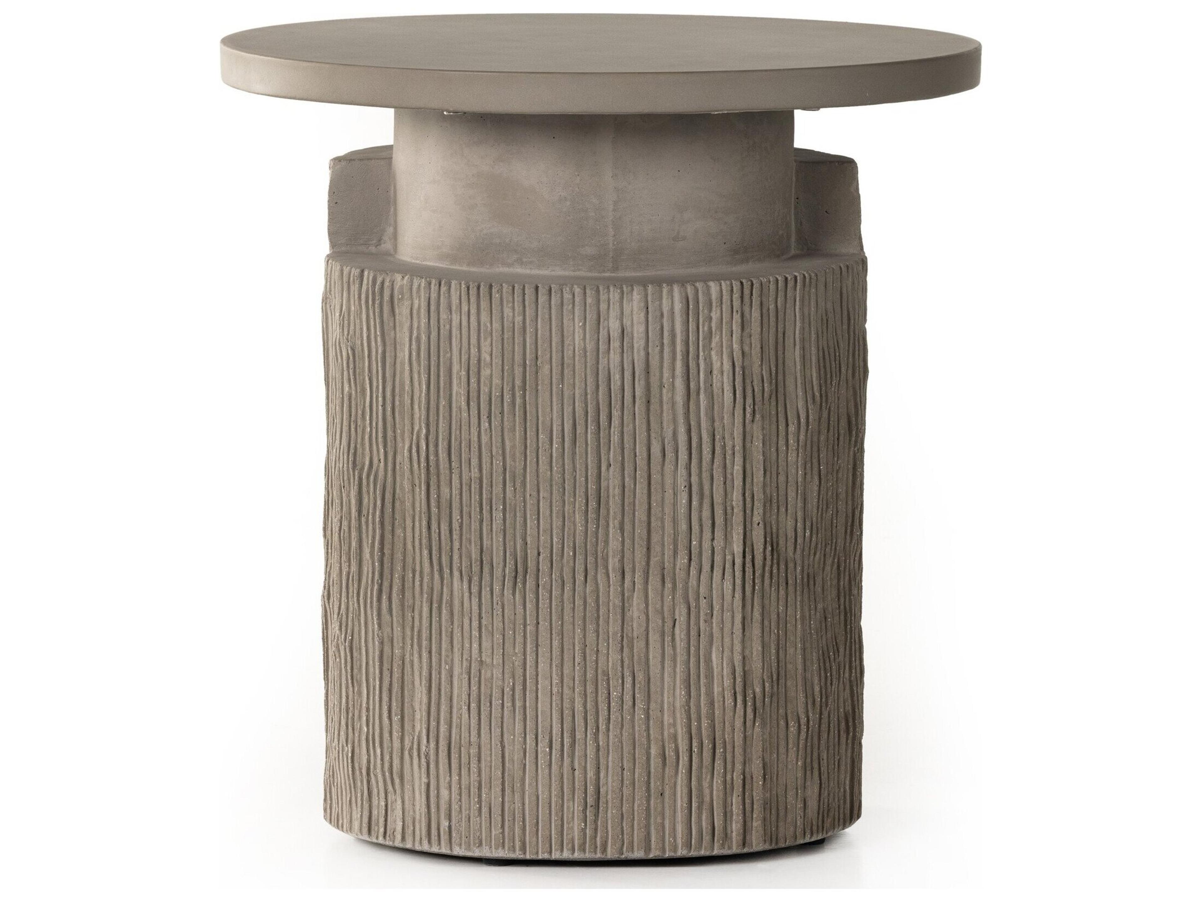 Four Hands Outdoor Duvall Kyra  End Table - Aged Natural Teak