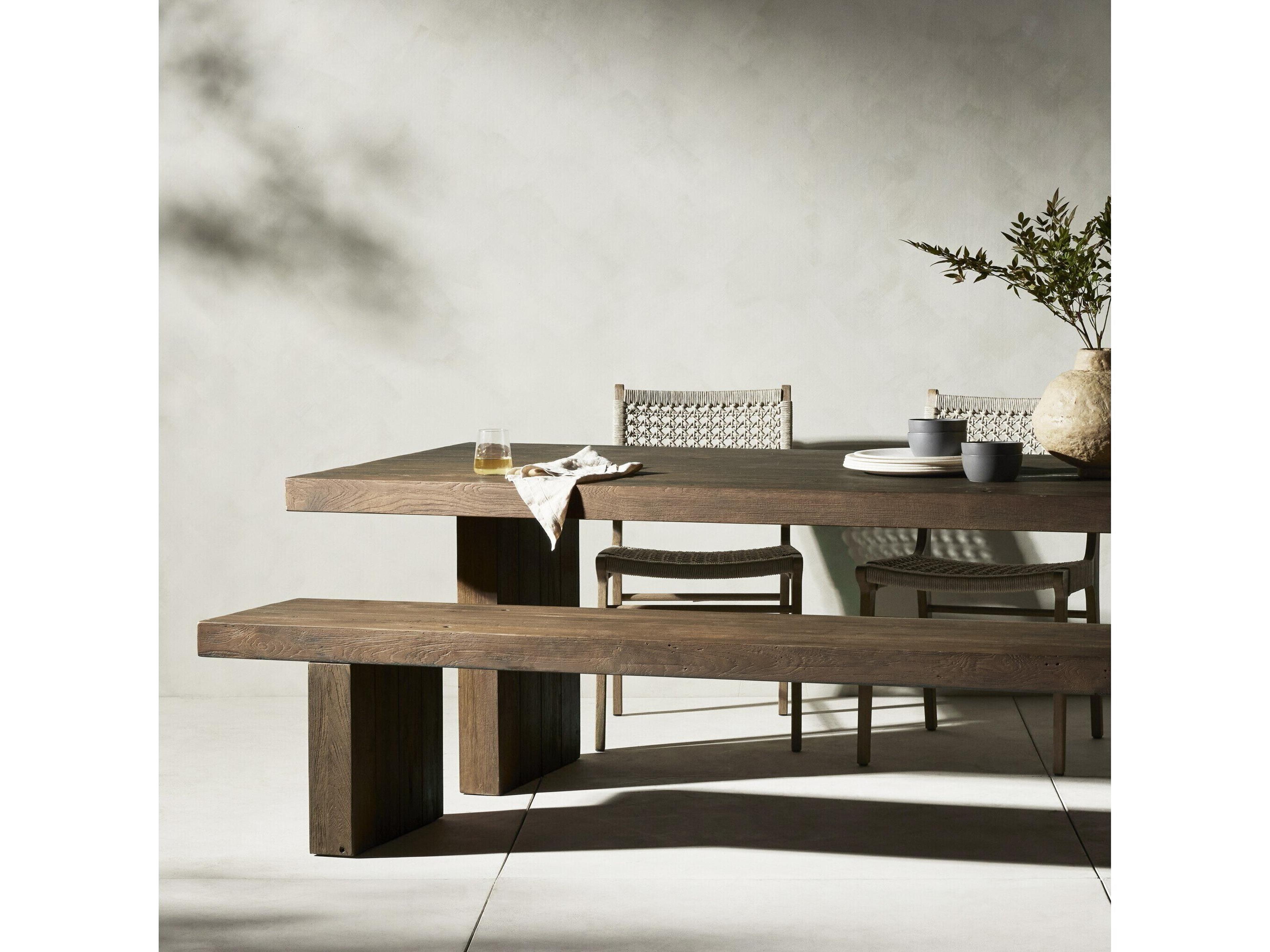 Luxecor Globetrotter Outdoor Heritage Brown Rectangular Dining Table