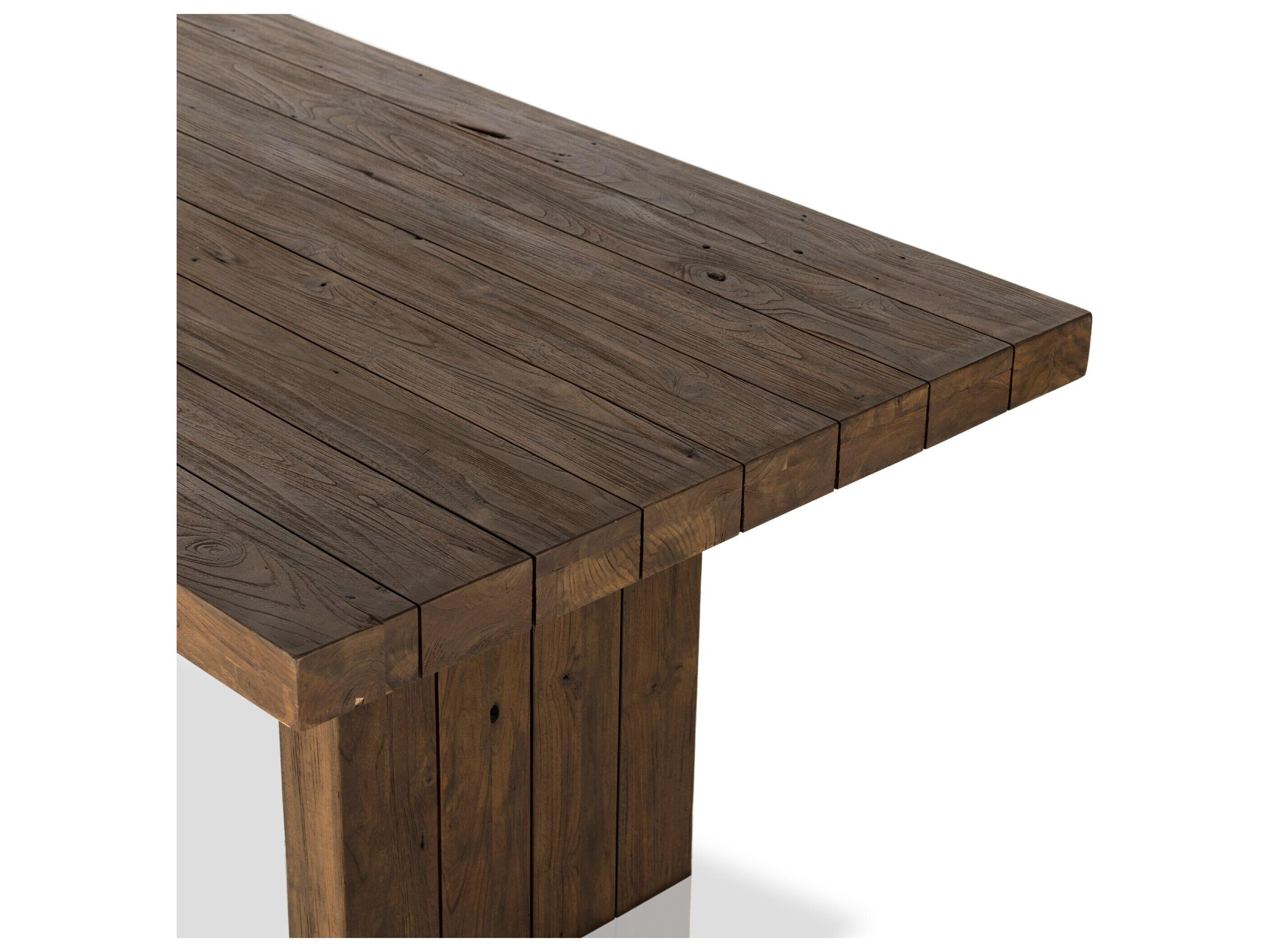 Luxecor Globetrotter Outdoor Heritage Brown Rectangular Dining Table