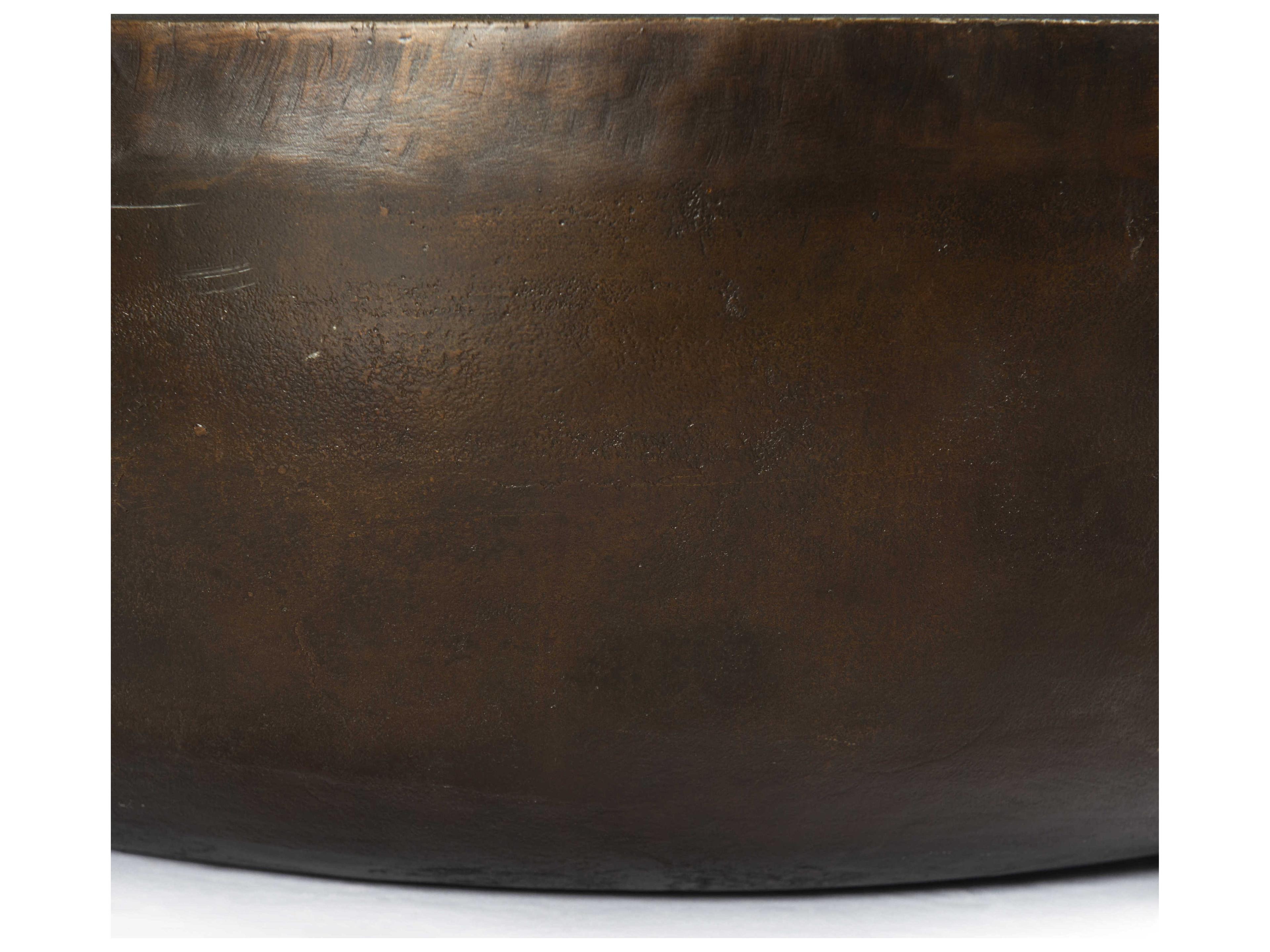 Luxecor Globetrotter Outdoor Antique Rust Round Coffee Table