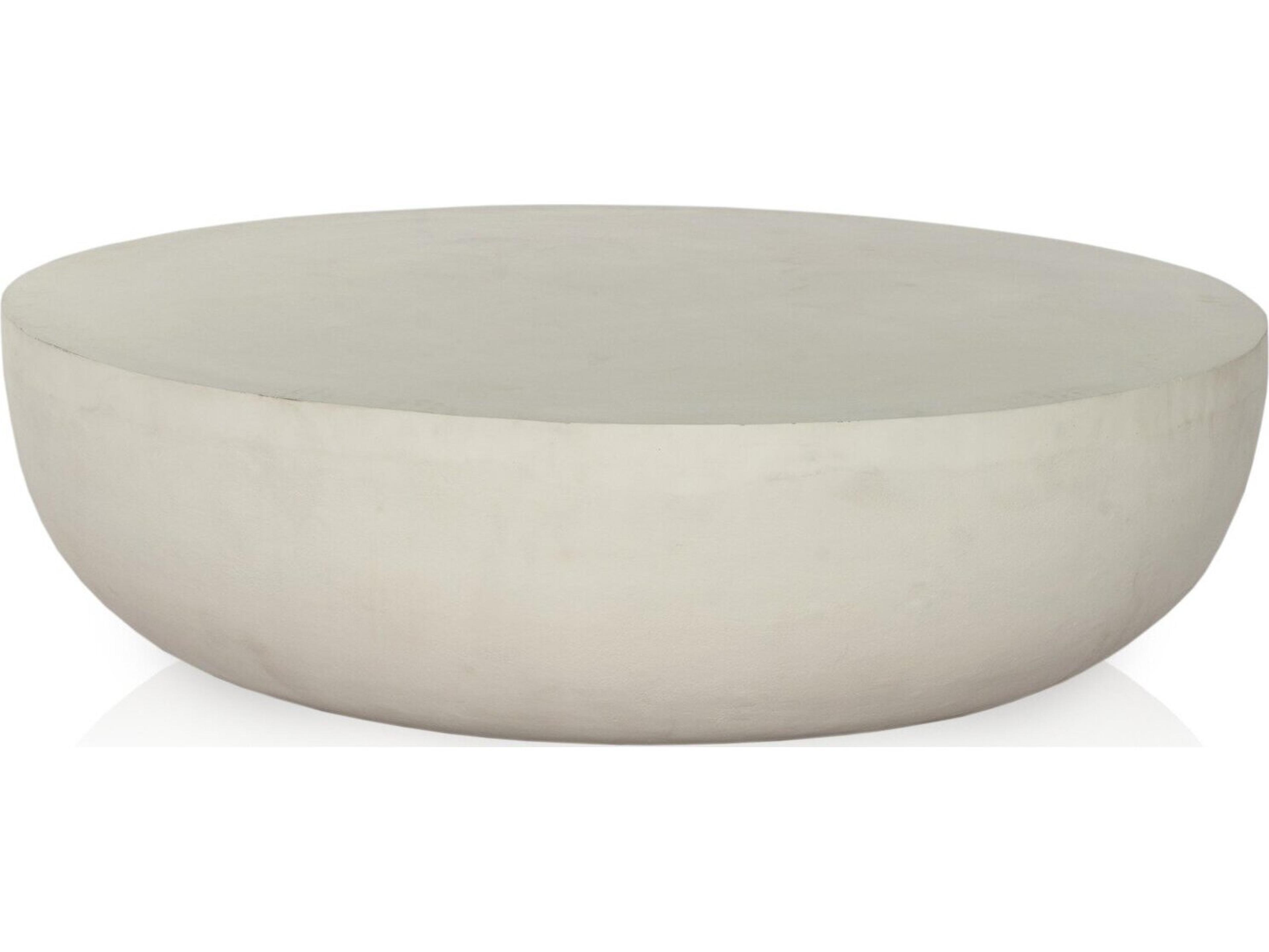 Globetrotter Outdoor Matte White Cast Aluminum Coffee Table