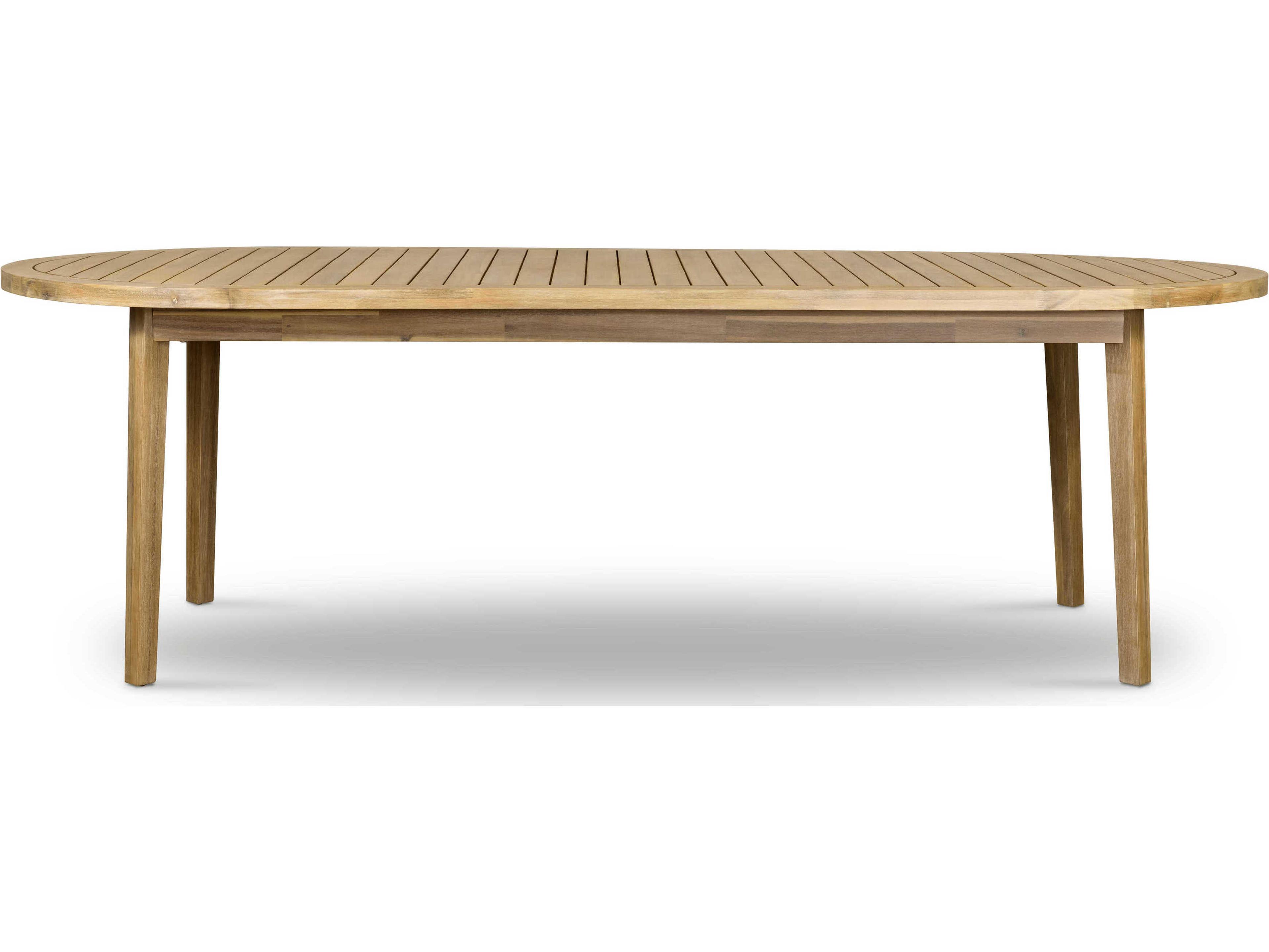 Luxecor Globetrotter Outdoor Natural Acacia Oval Dining Table