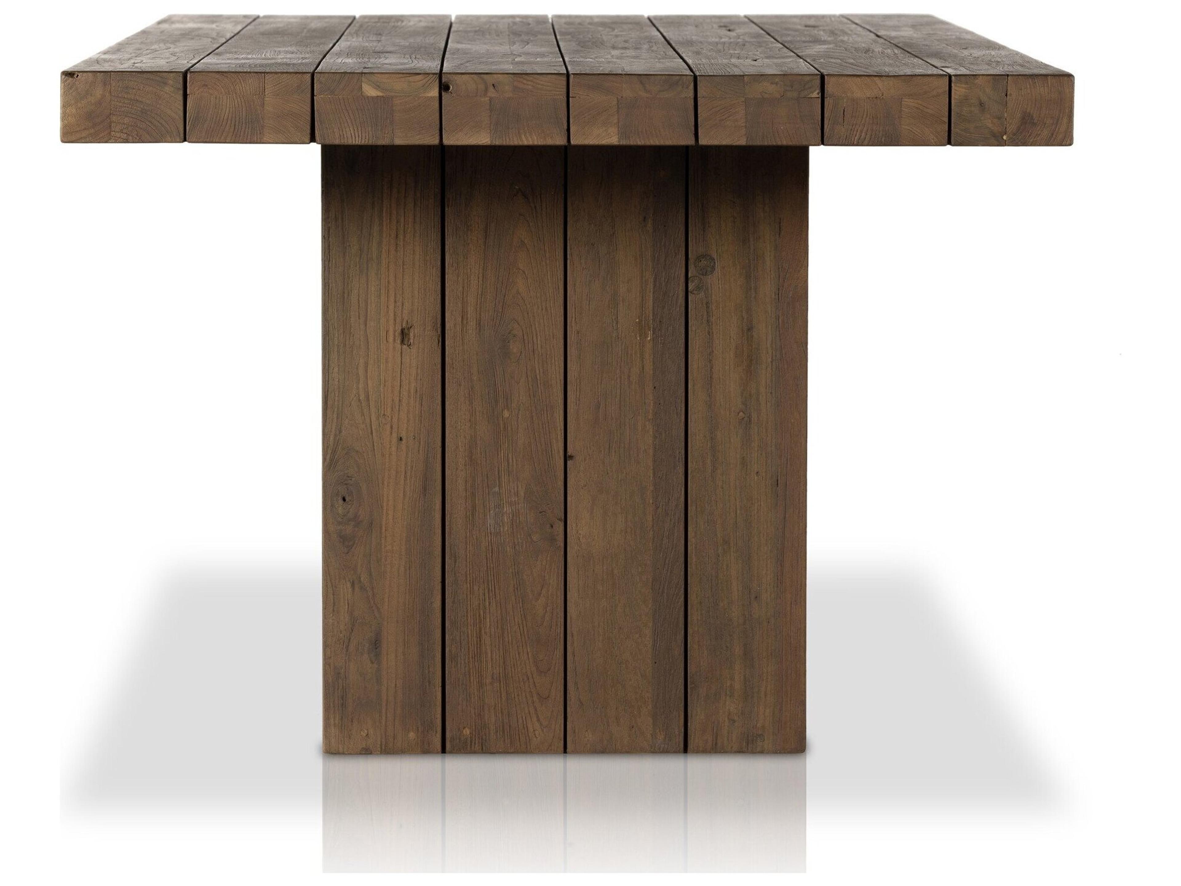 Luxecor Globetrotter Outdoor Heritage Brown Rectangular Dining Table