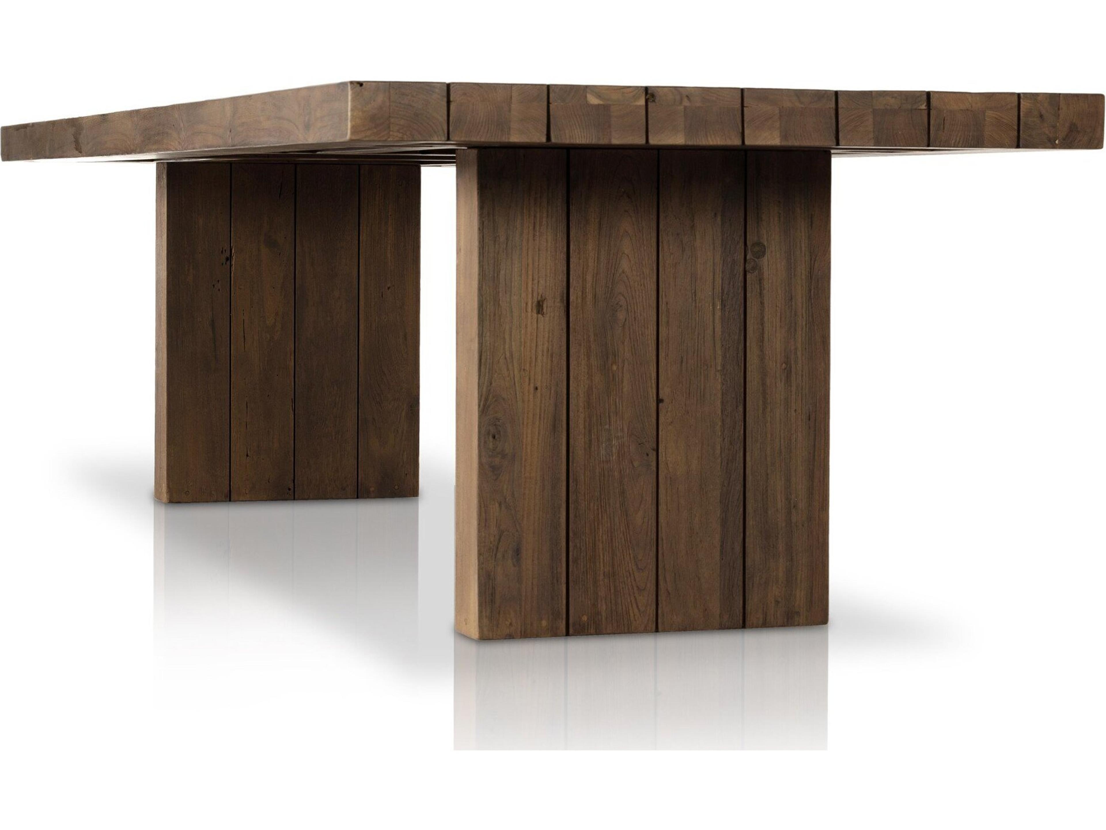 Luxecor Globetrotter Outdoor Heritage Brown Rectangular Dining Table