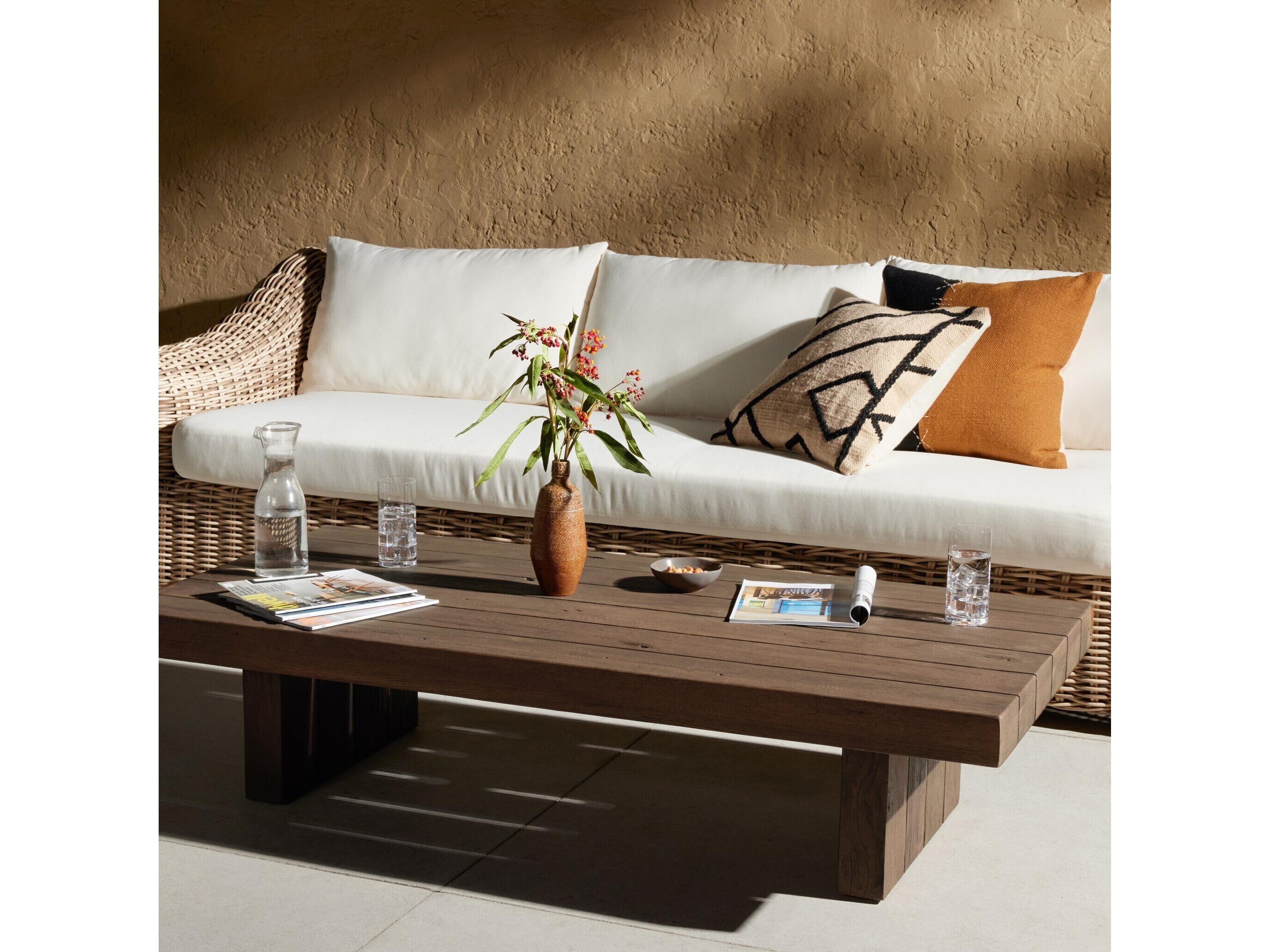 Luxecor Globetrotter Outdoor Heritage Brown Rectangular Coffee Table
