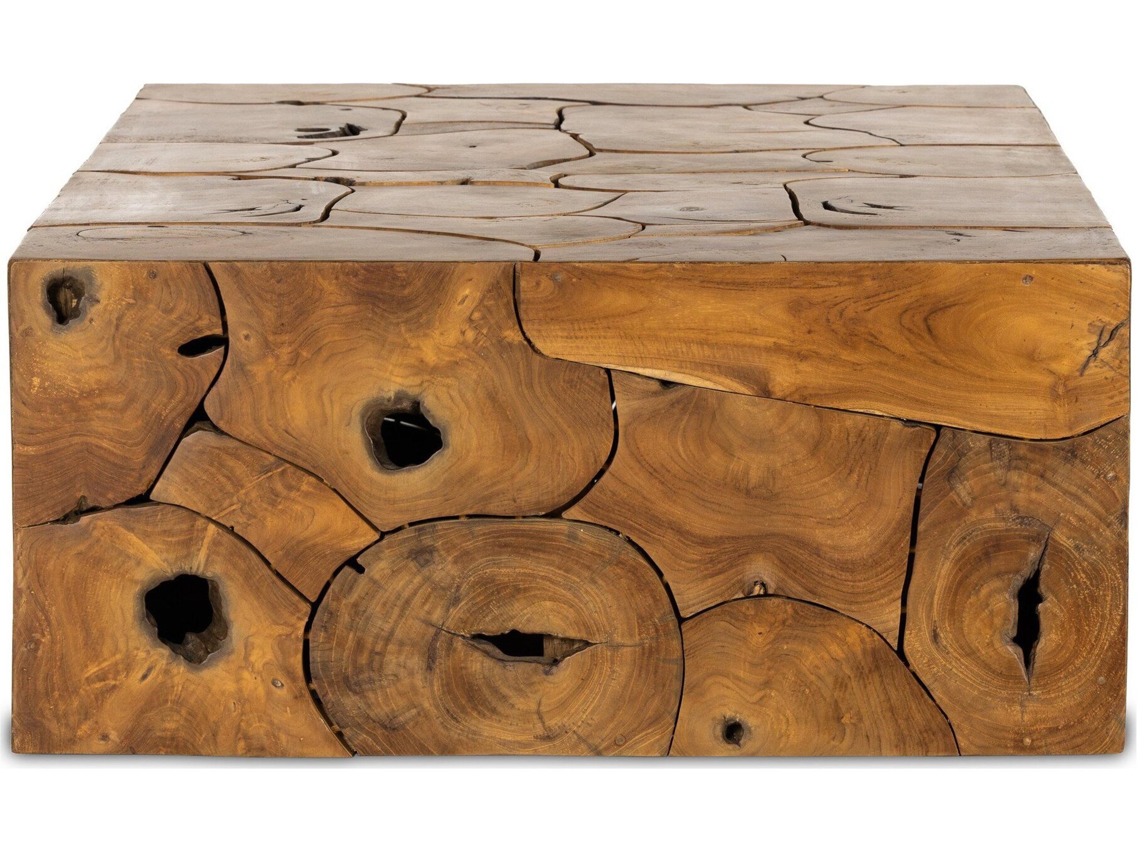 Four Hands Outdoor Providence Teak Root Rectangular Coffee Table