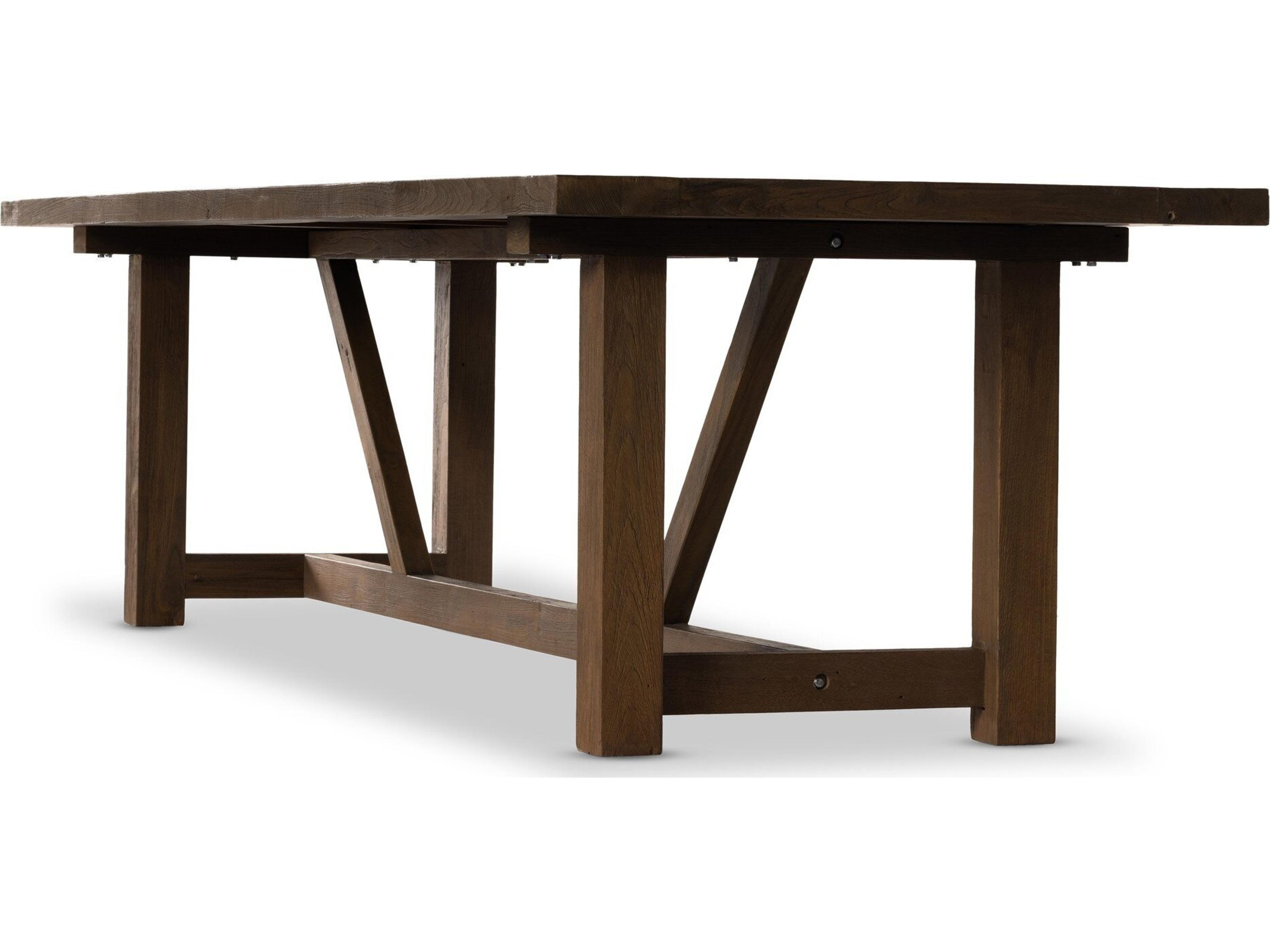 Luxecor Globetrotter Outdoor Heritage Brown Rectangular Dining Table