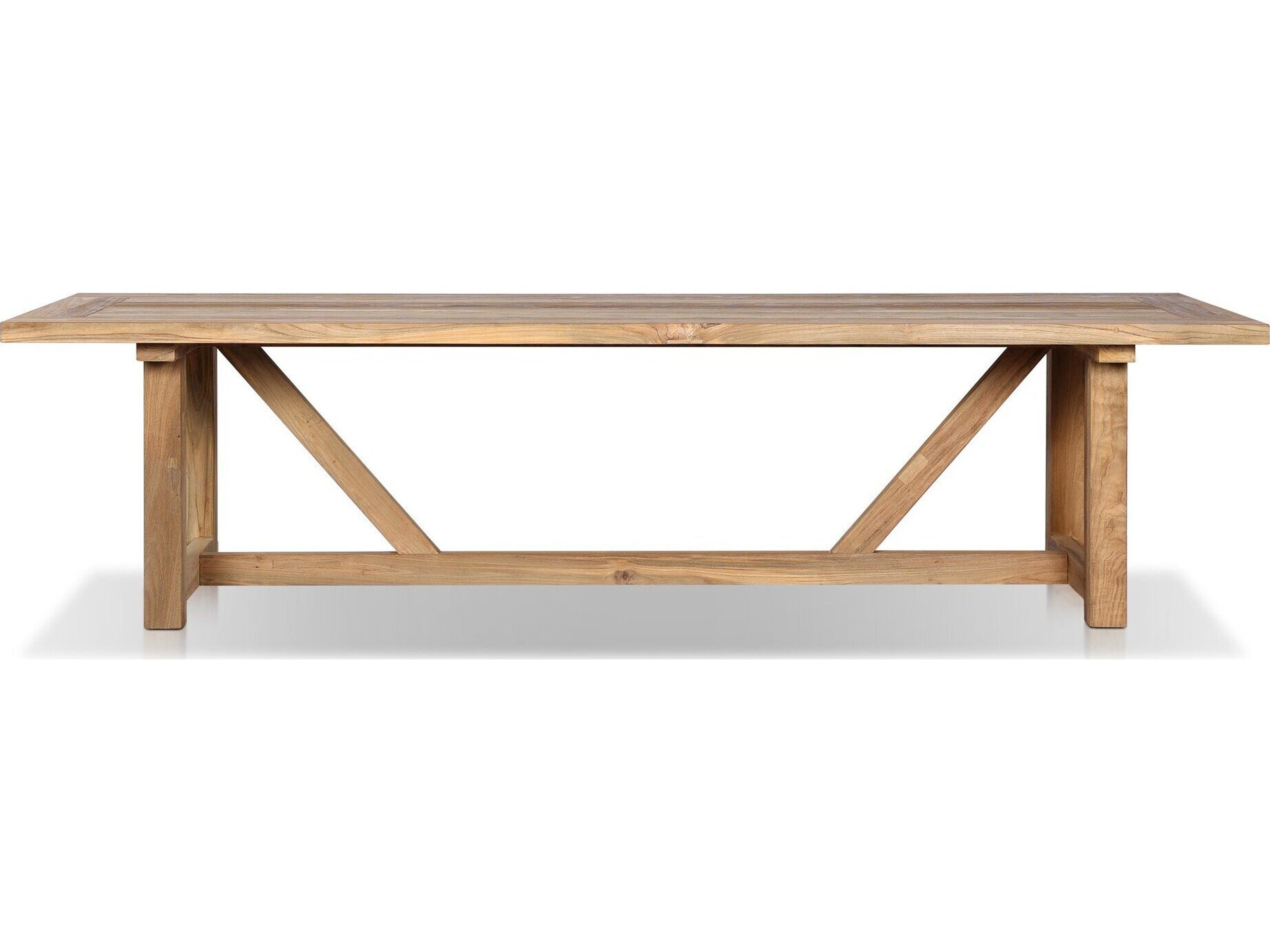 Luxecor Globetrotter Outdoor Teak Rectangular Dining Table