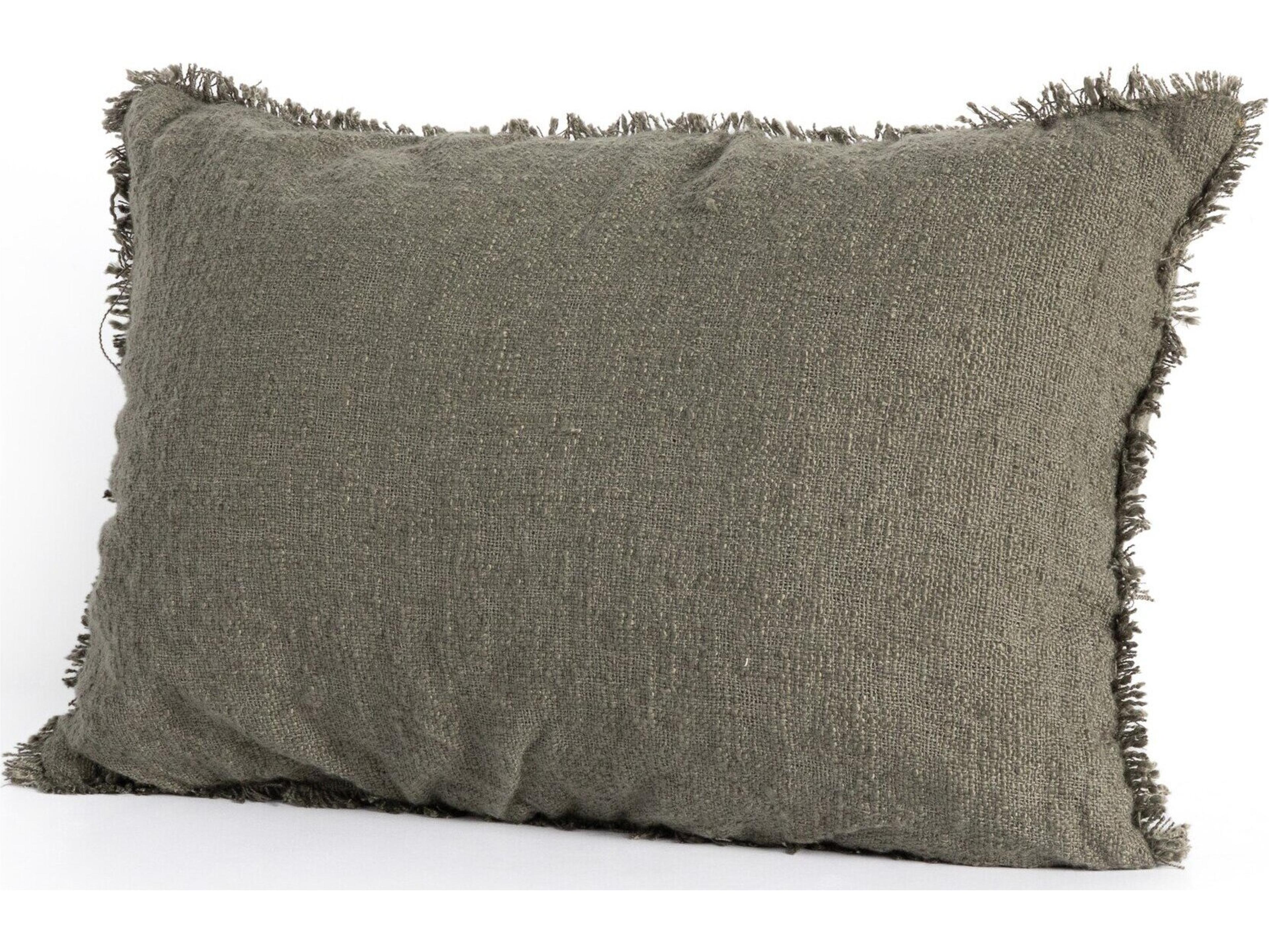 Willow Textured Olive Pillow
