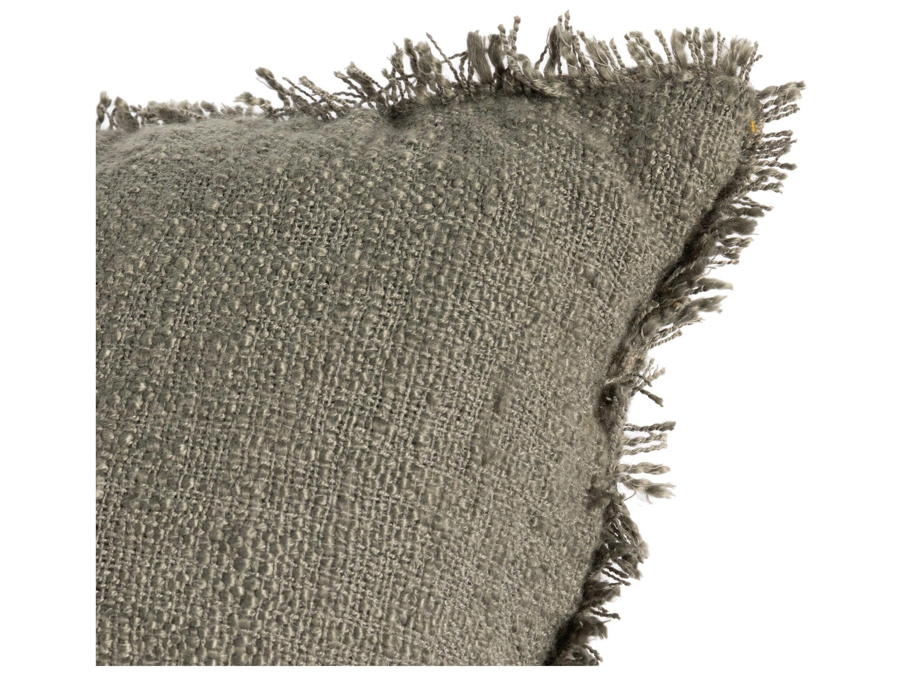 Four Hands Outdoor Willow Textured Olive Pillow