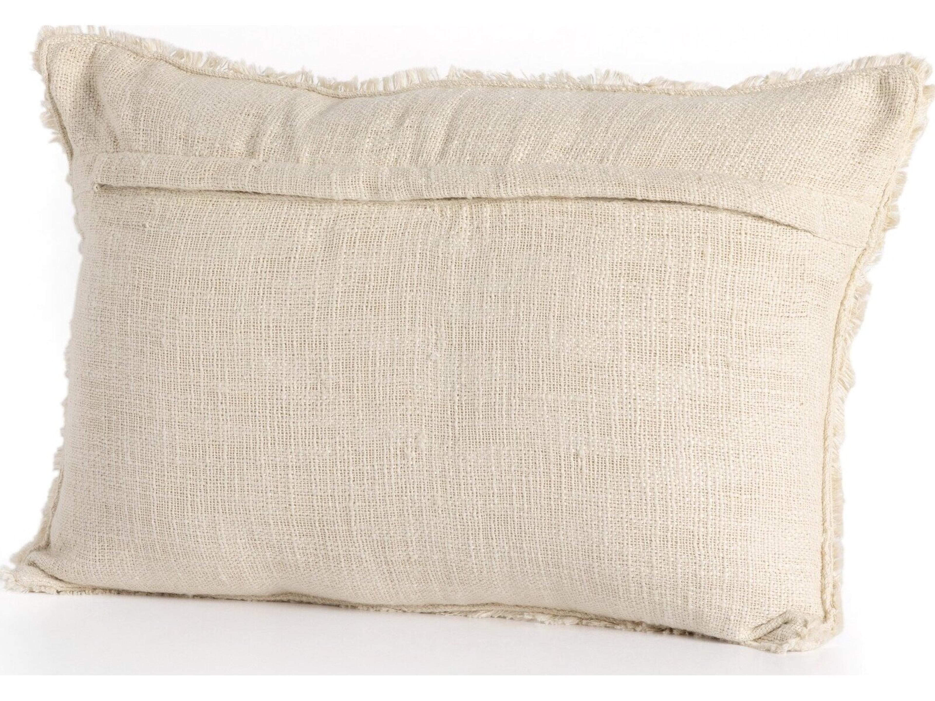 Four Hands Outdoor Willow Natural Cream Pillow