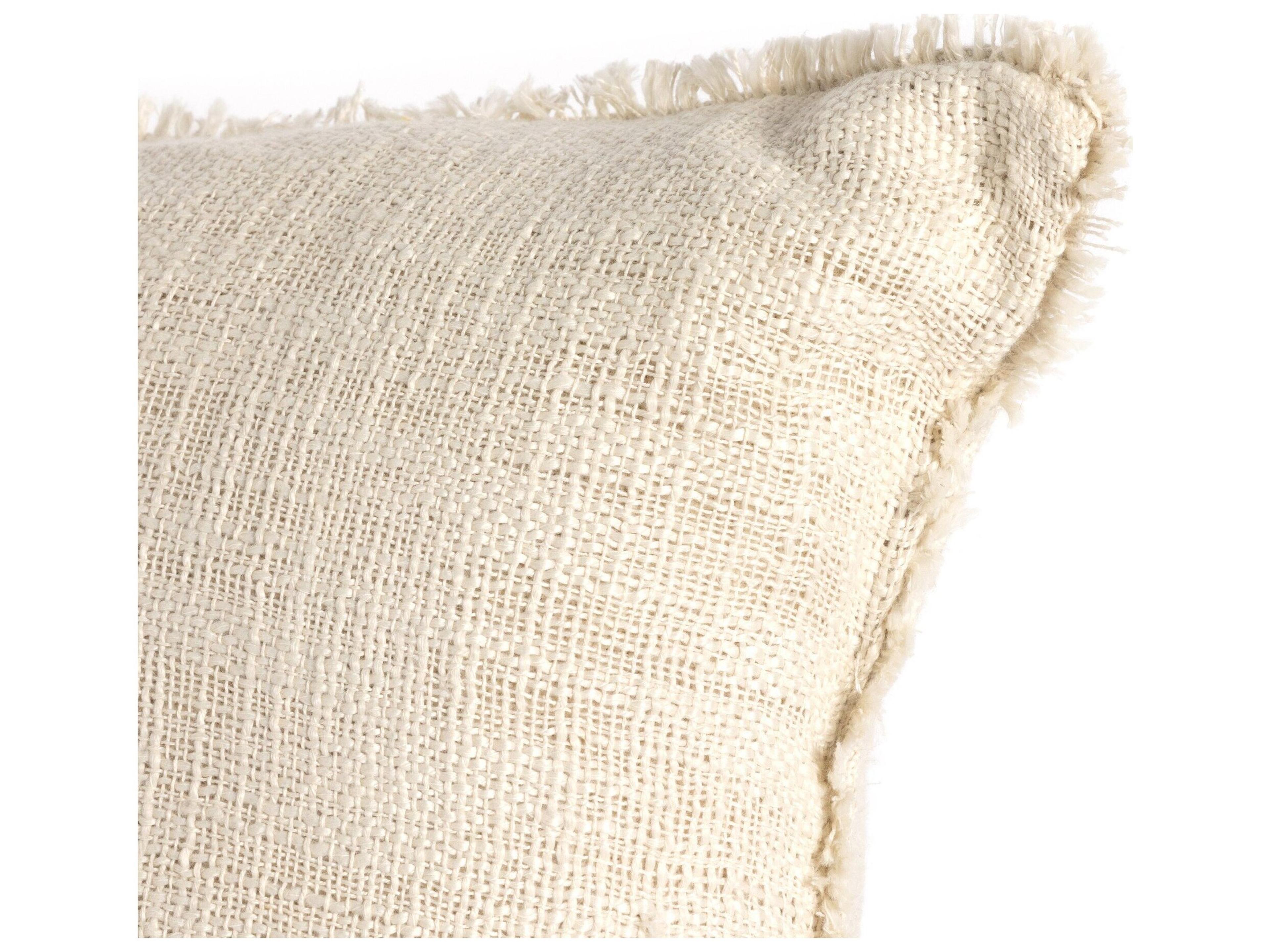 Four Hands Outdoor Willow Natural Cream Pillow