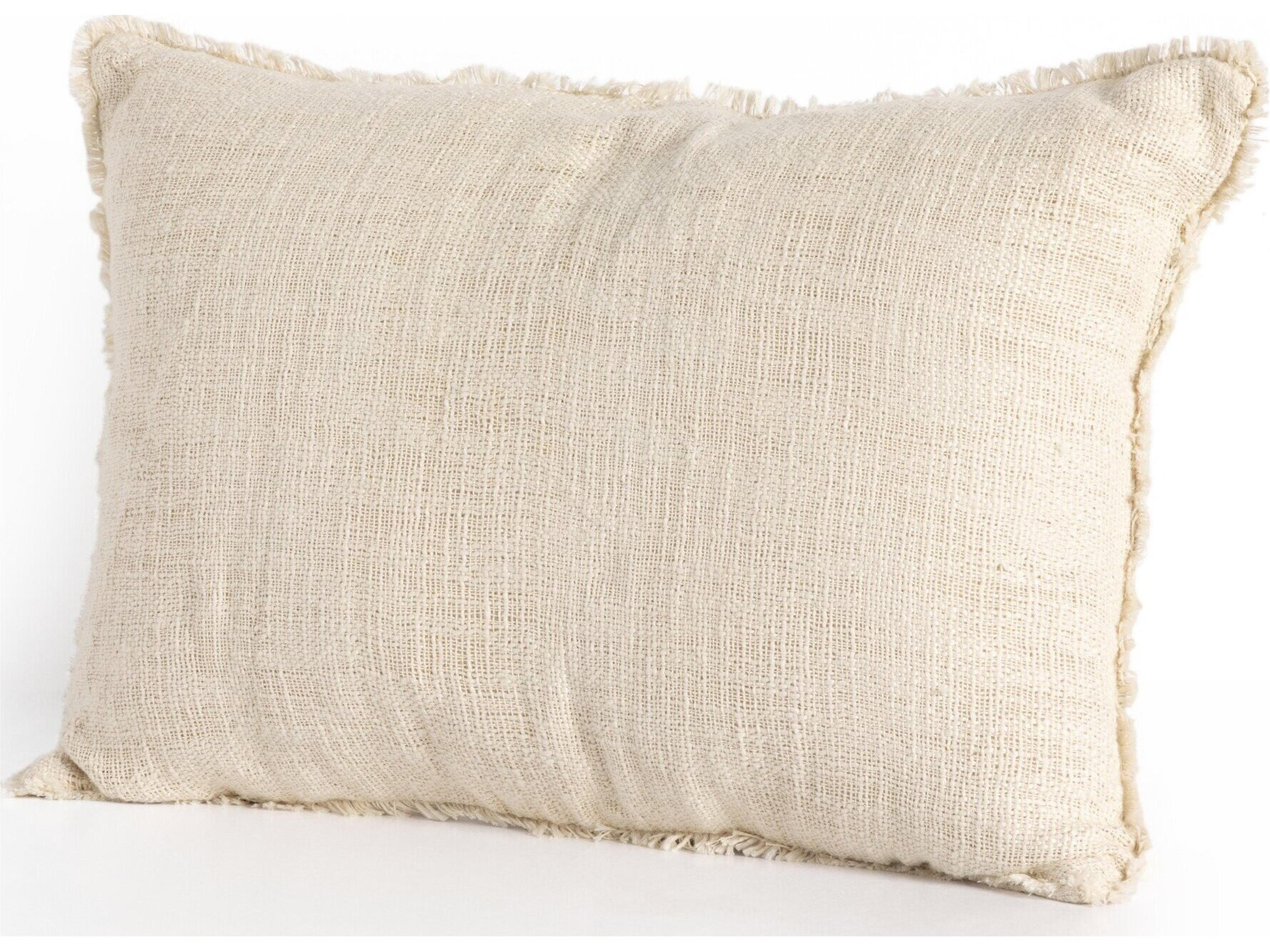 Four Hands Outdoor Willow Natural Cream Pillow