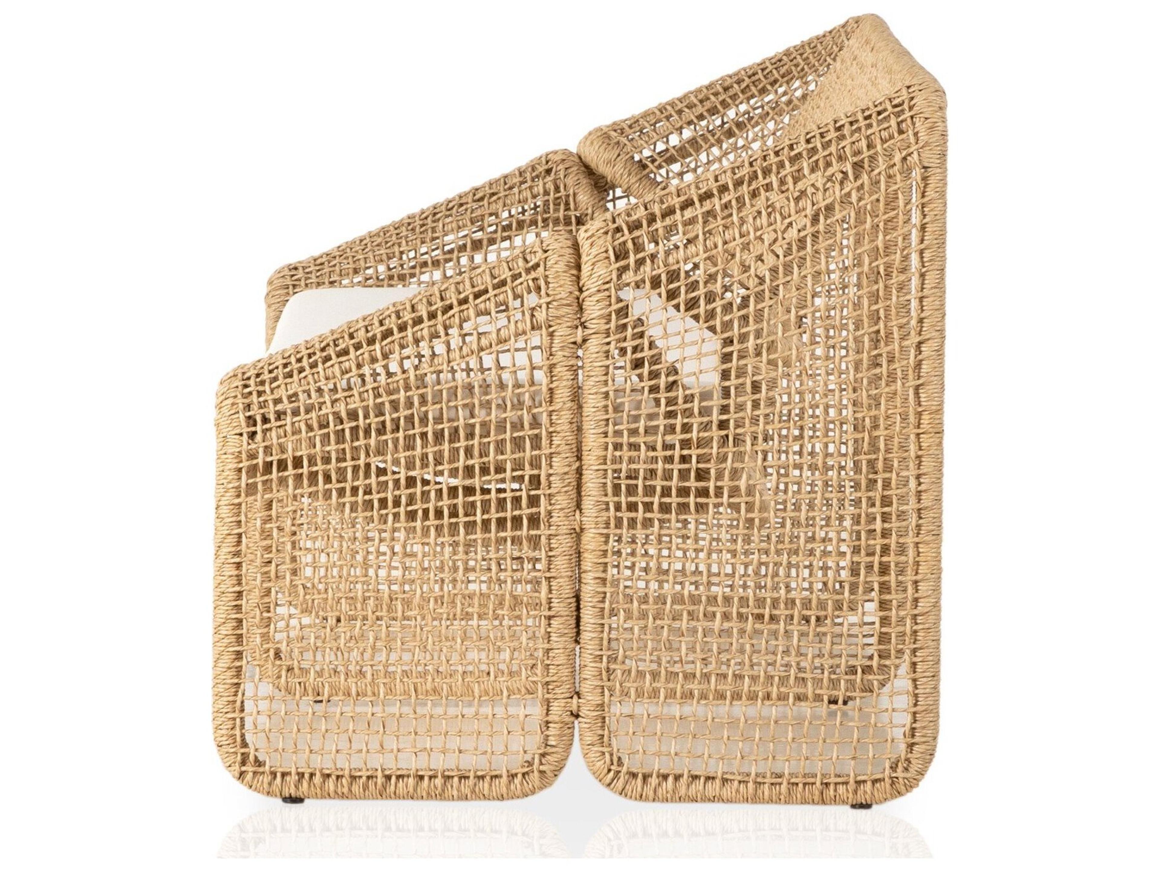 Four Hands Outdoor Marlow Basil  Round Coffee Table - Aged Grey