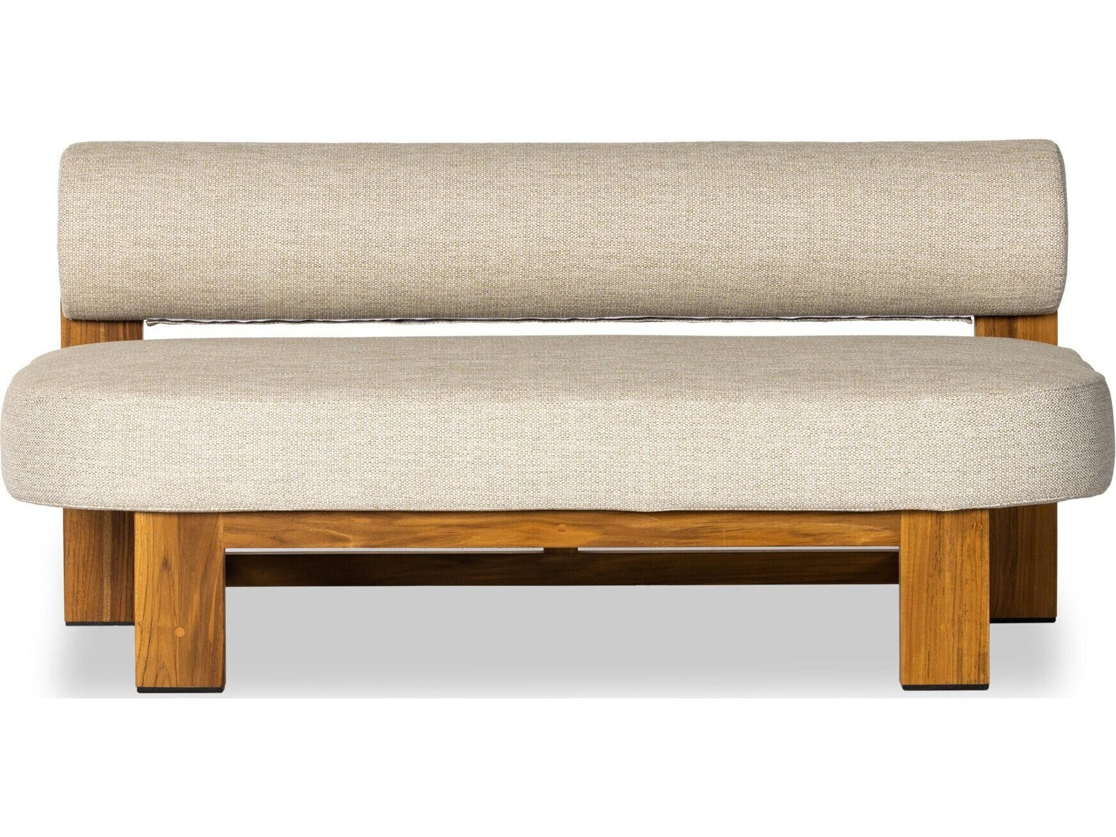 Four Hands Outdoor Marlow Basil  Dining Table 42" - Matte White Cast Aluminum