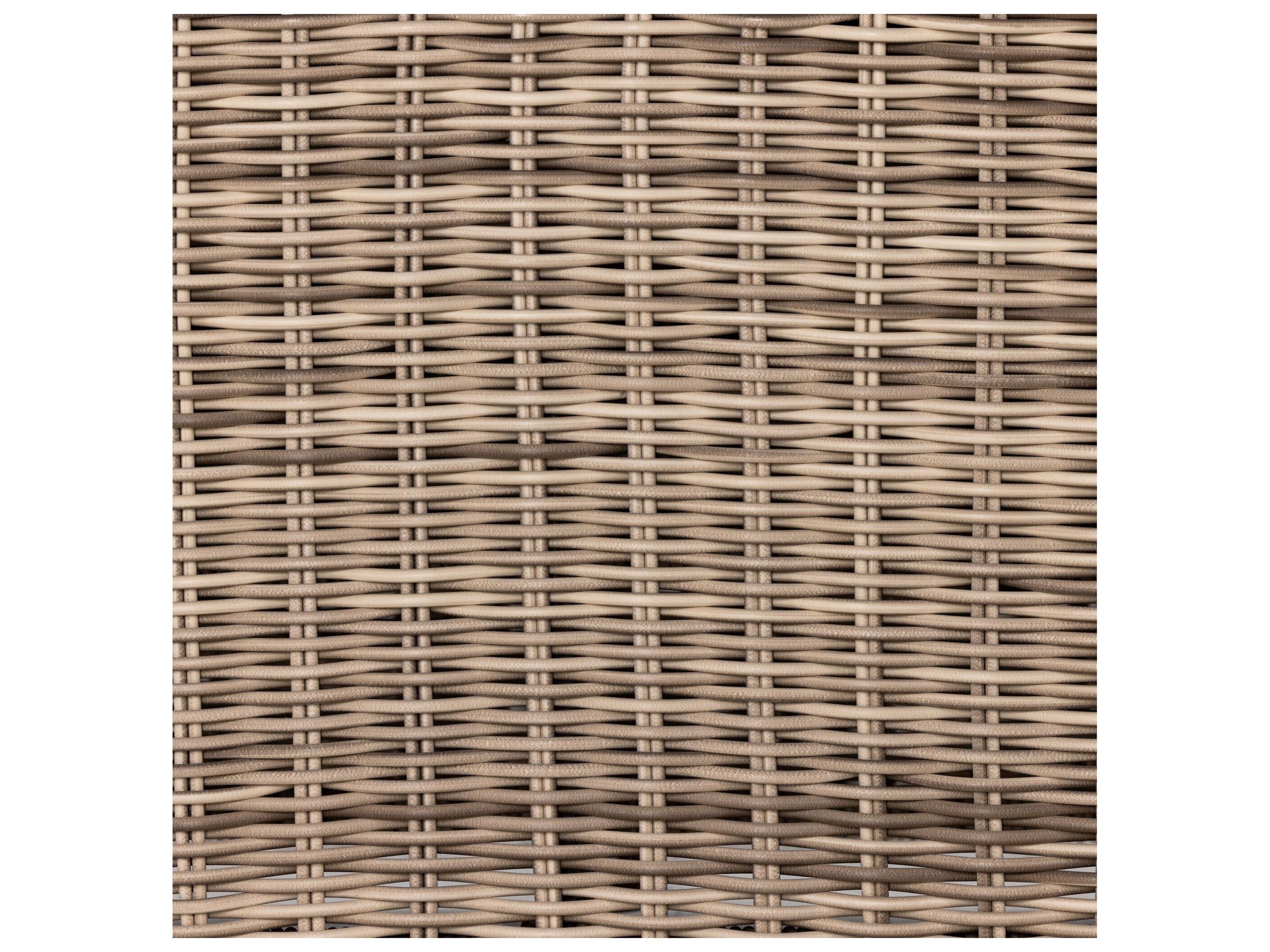 Four Hands Outdoor Pembrook Venao Ivory / Natural Teak / Chunky Sand Woven Sofa