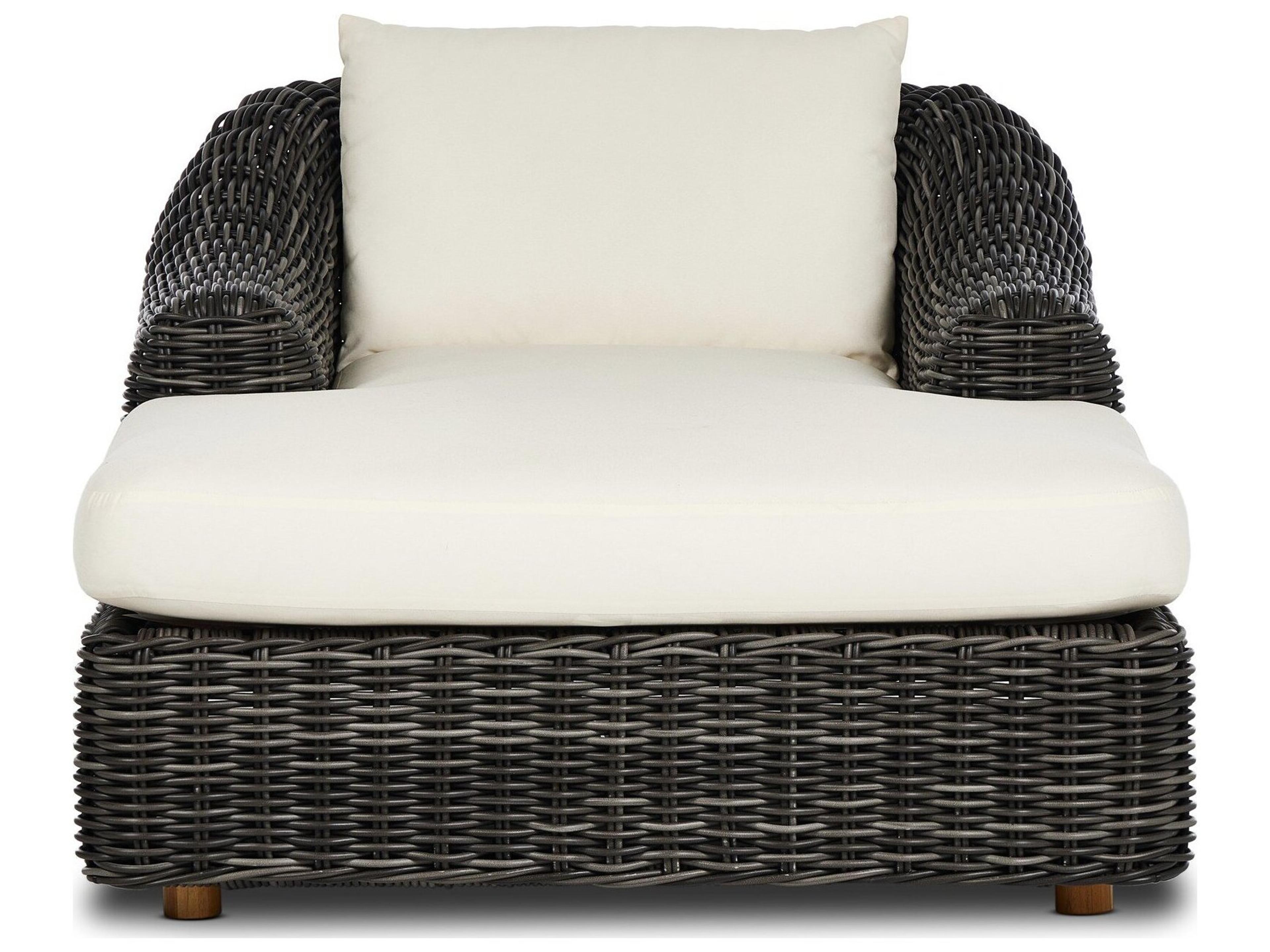 Four Hands Outdoor Pembrook Wicker Cushion Chaise Lounge