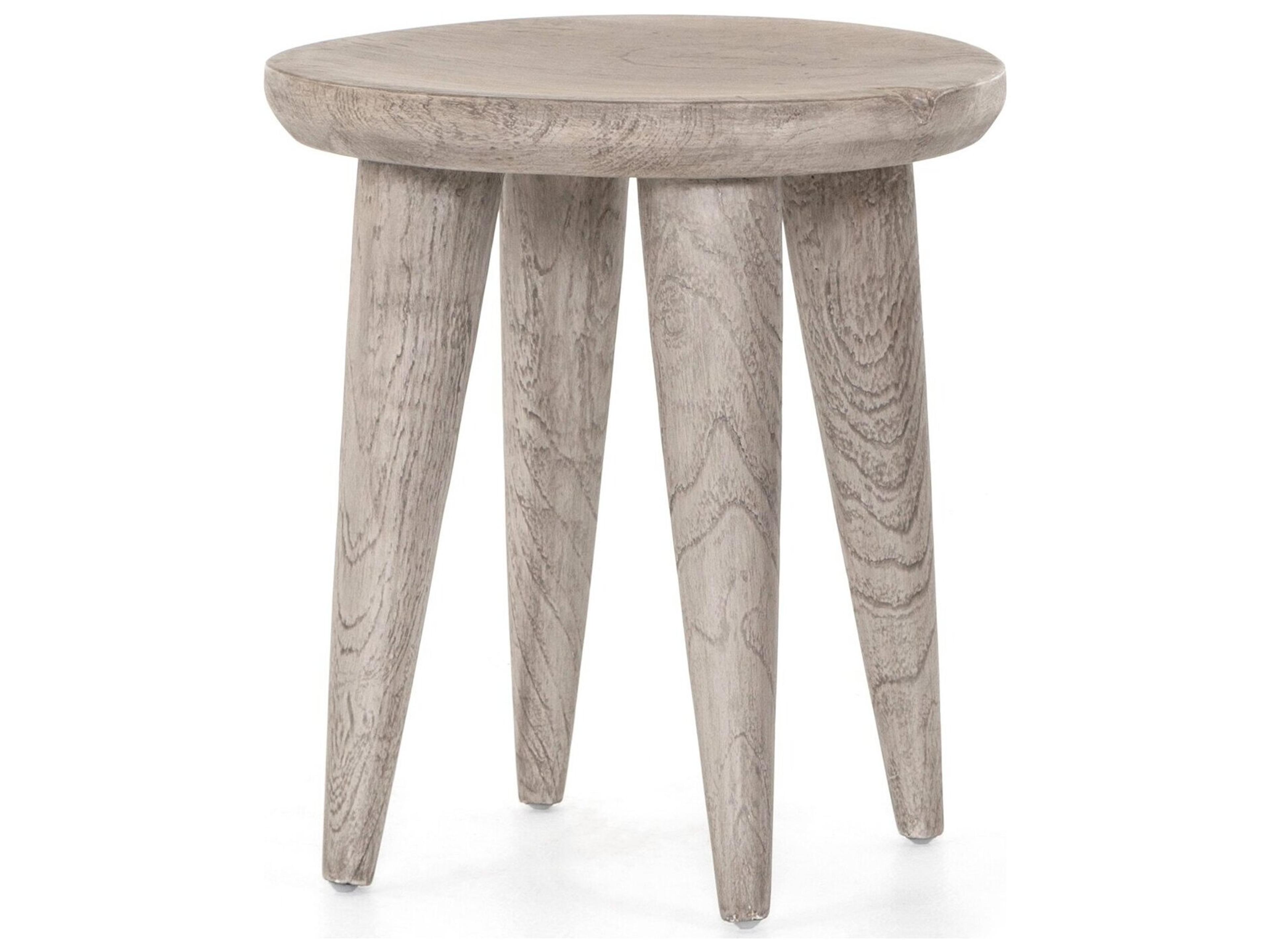 Globetrotter Outdoor Teak Round End Table