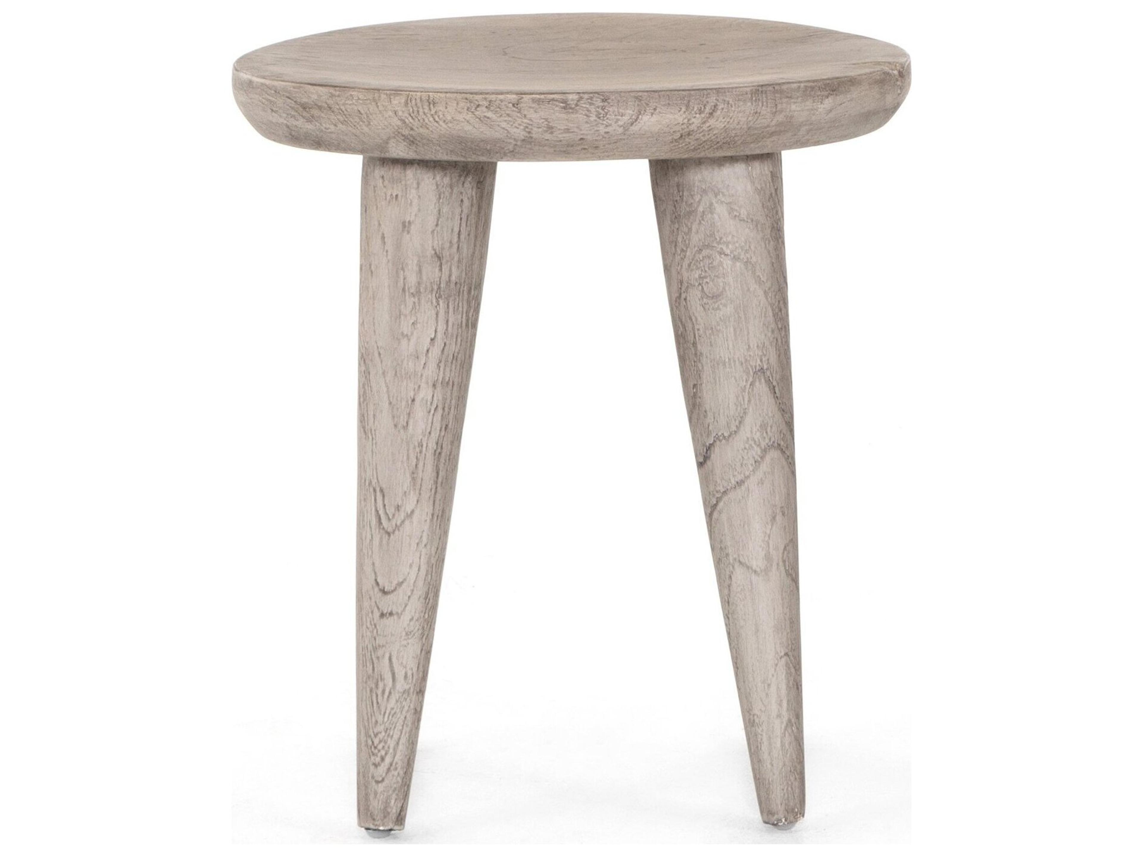 Luxecor Globetrotter Outdoor Teak Round End Table