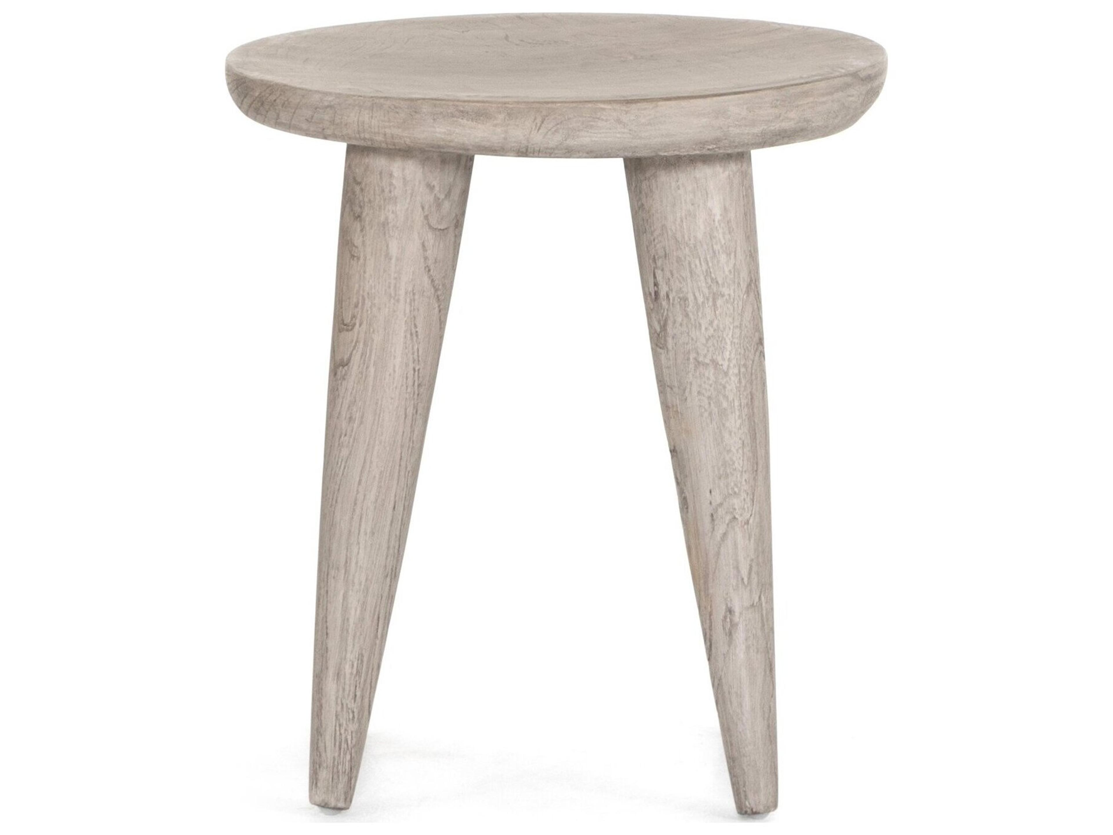 Luxecor Globetrotter Outdoor Teak Round End Table