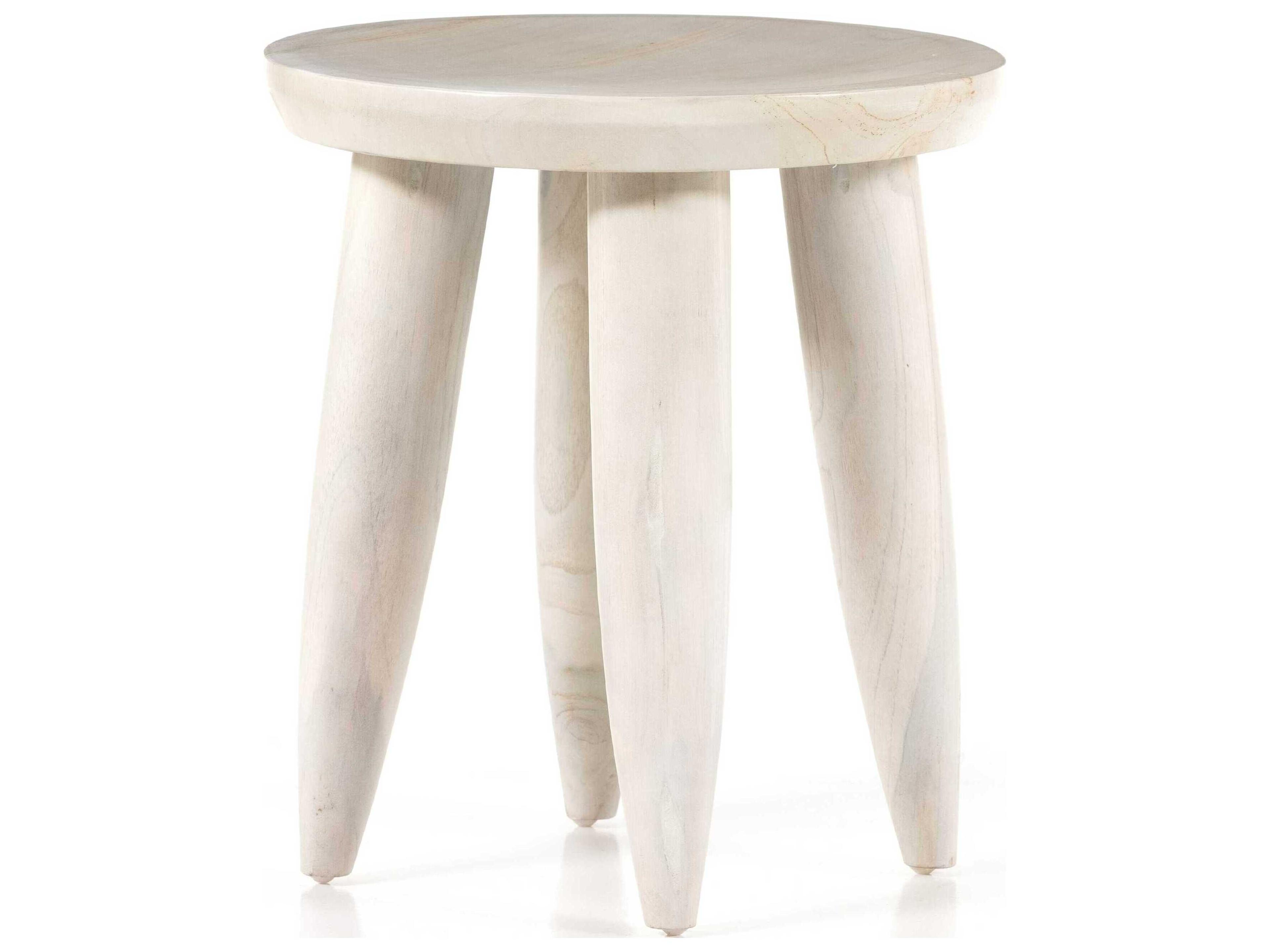 Globetrotter Outdoor Ivory Teak Round End Table