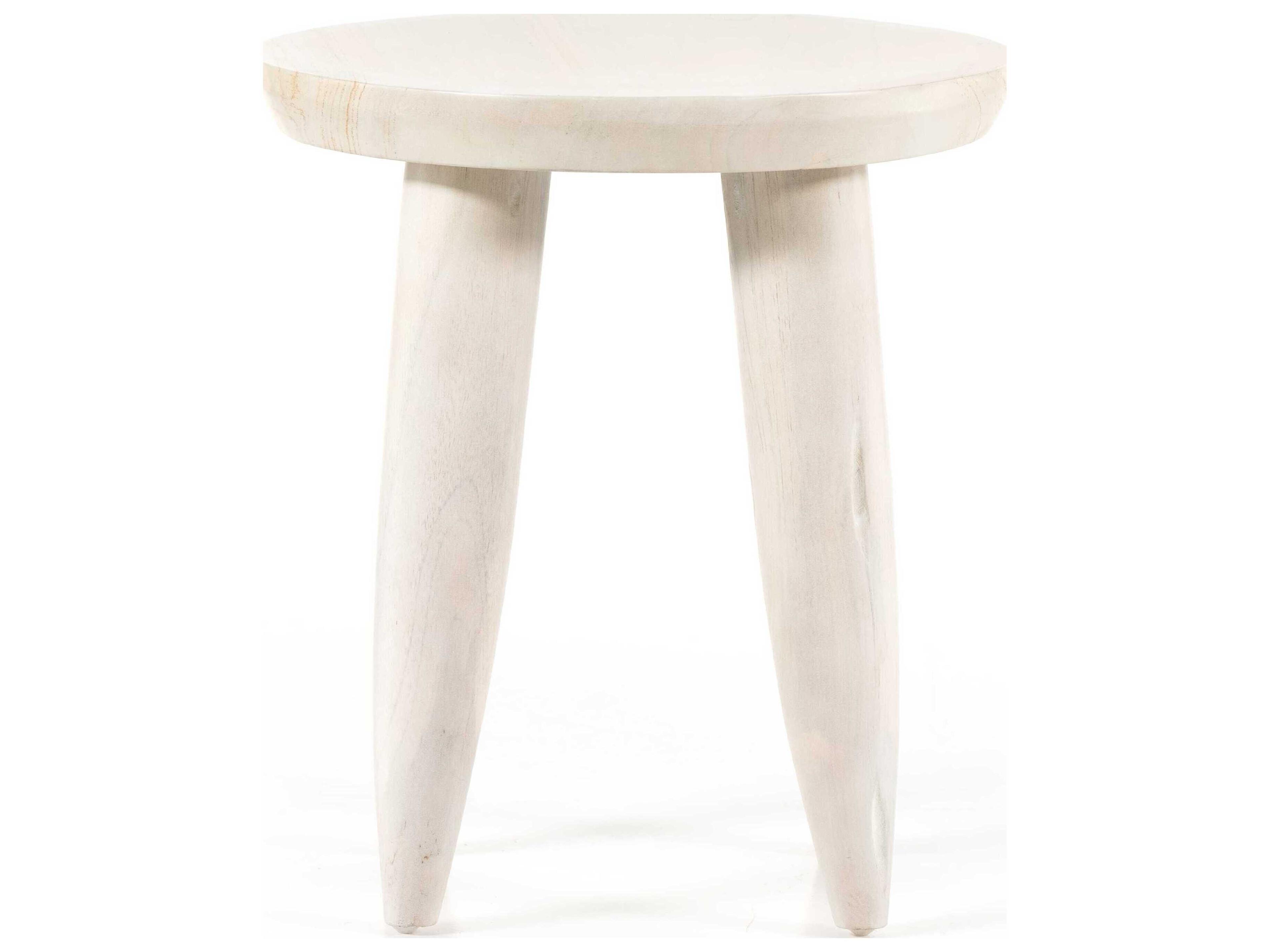 Luxecor Globetrotter Outdoor Ivory Teak Round End Table
