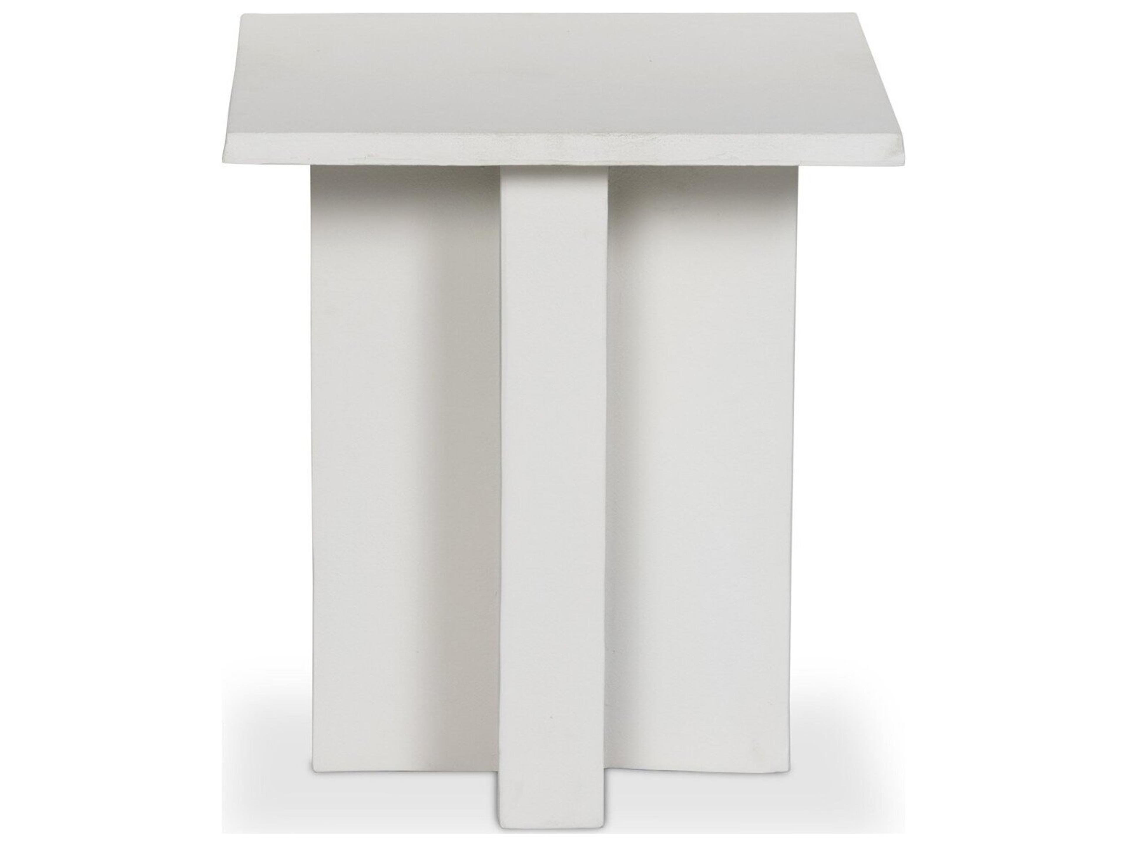 Luxecor Globetrotter Outdoor Cast Aluminum Square End Table