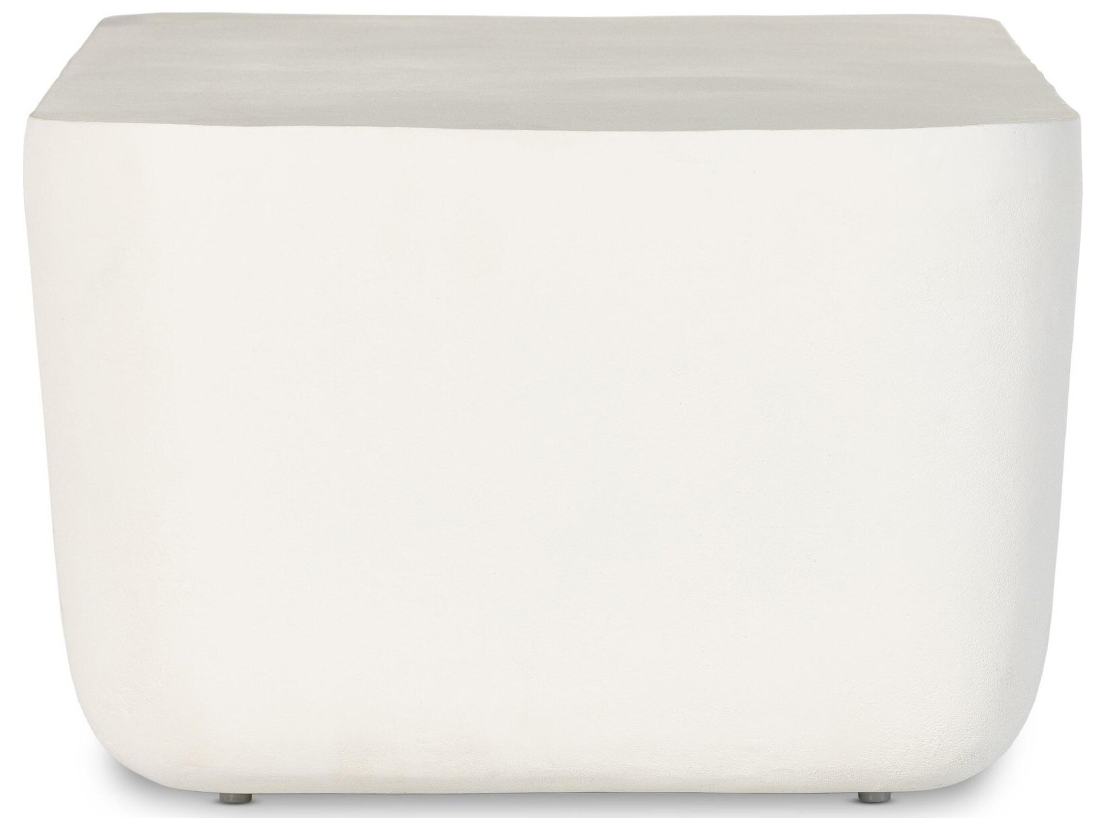 Luxecor Globetrotter Outdoor Matte White Rectangular Coffee Table