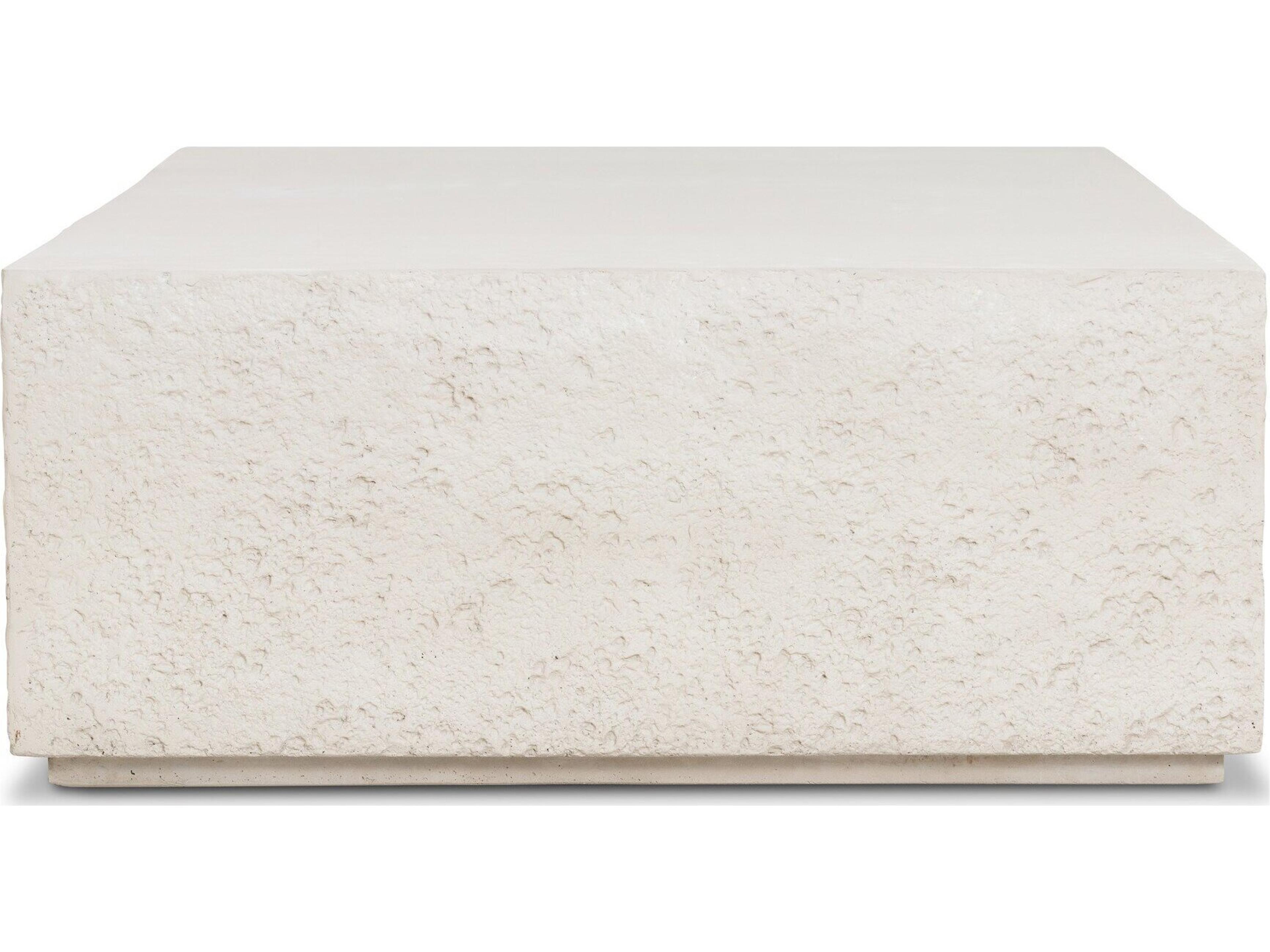 Four Hands Outdoor Marlow Javi  Coffee Table - Matte White Cast Aluminum