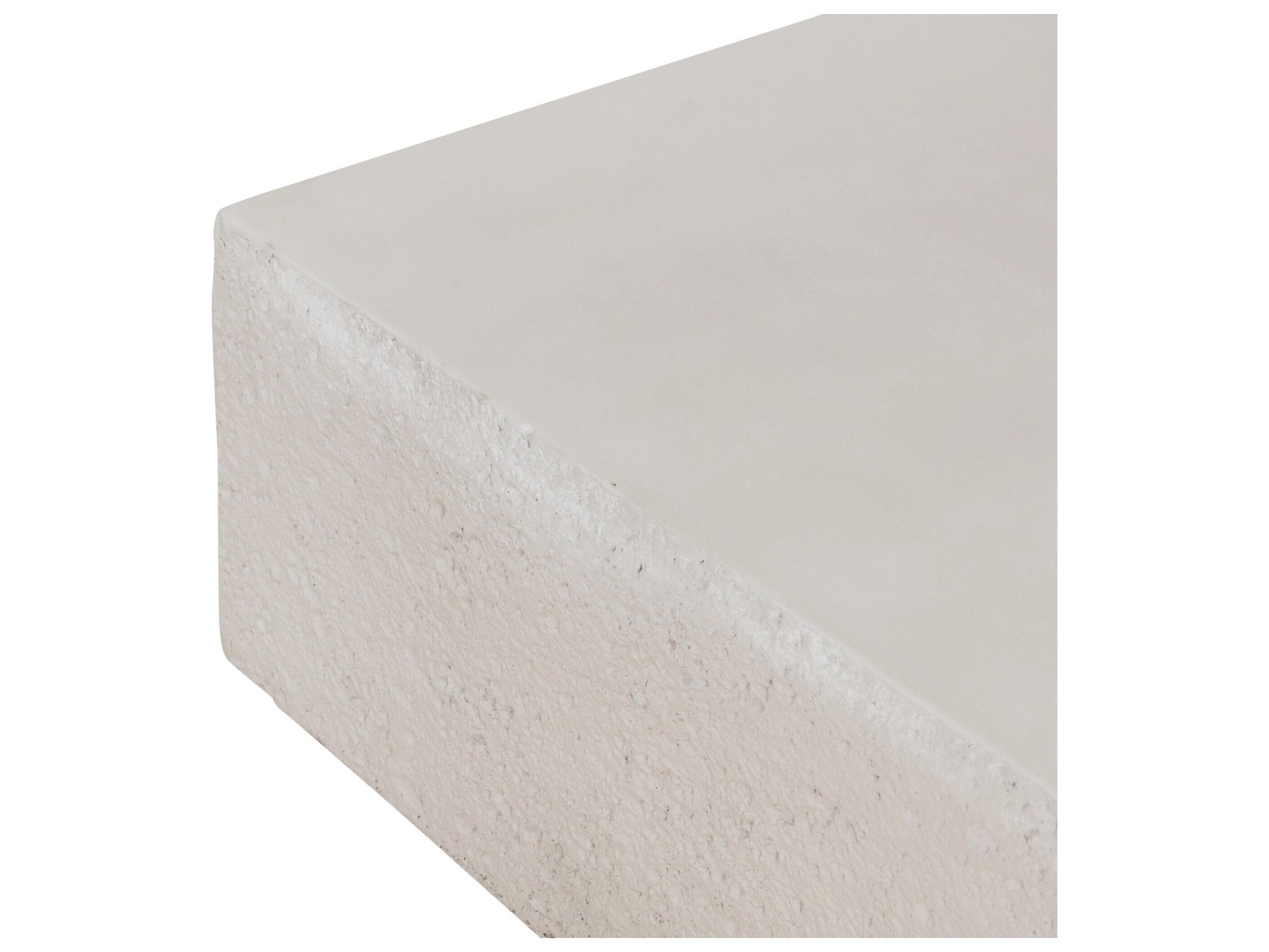 Four Hands Outdoor Marlow Javi  Coffee Table - Matte White Cast Aluminum