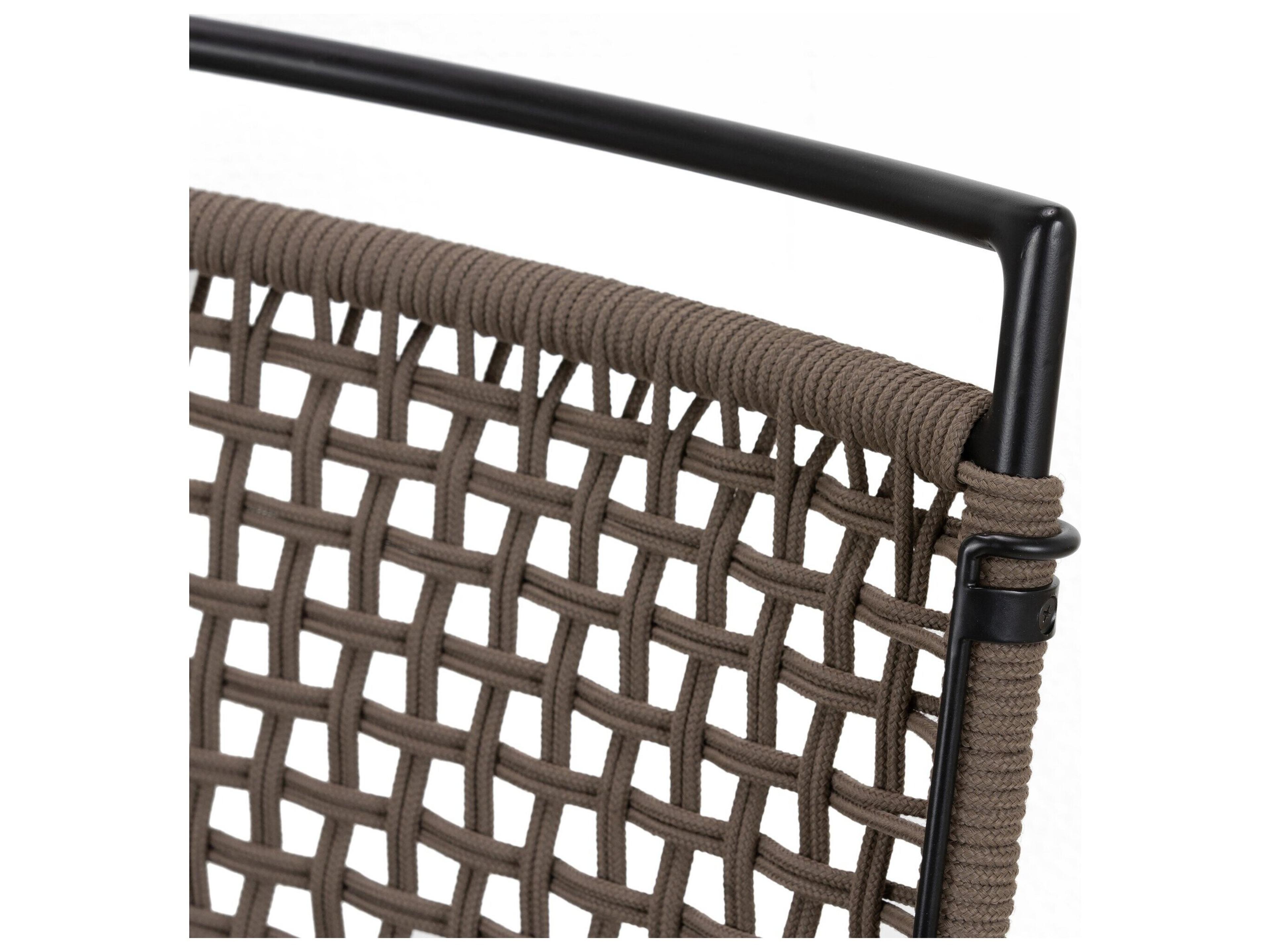 Four Hands Outdoor Solano Laskin  Ottoman-Washed Brown-Fsc